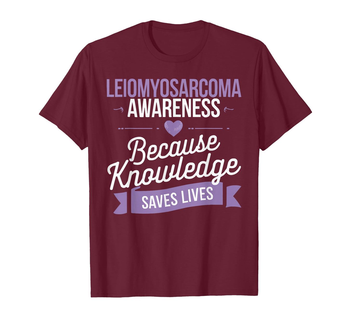 Leiomyosarcoma Cancer Awareness Ribbon Fight Cancer T-Shirt