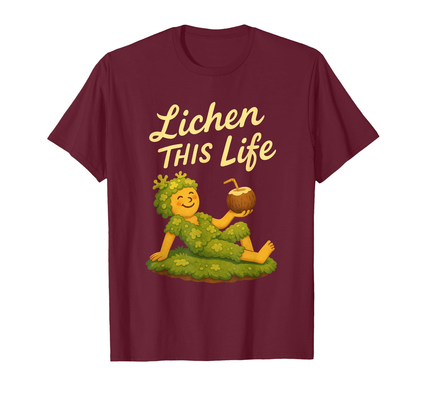 Lichen This Life Moss Collector Nature Relaxed Vibe T-Shirt