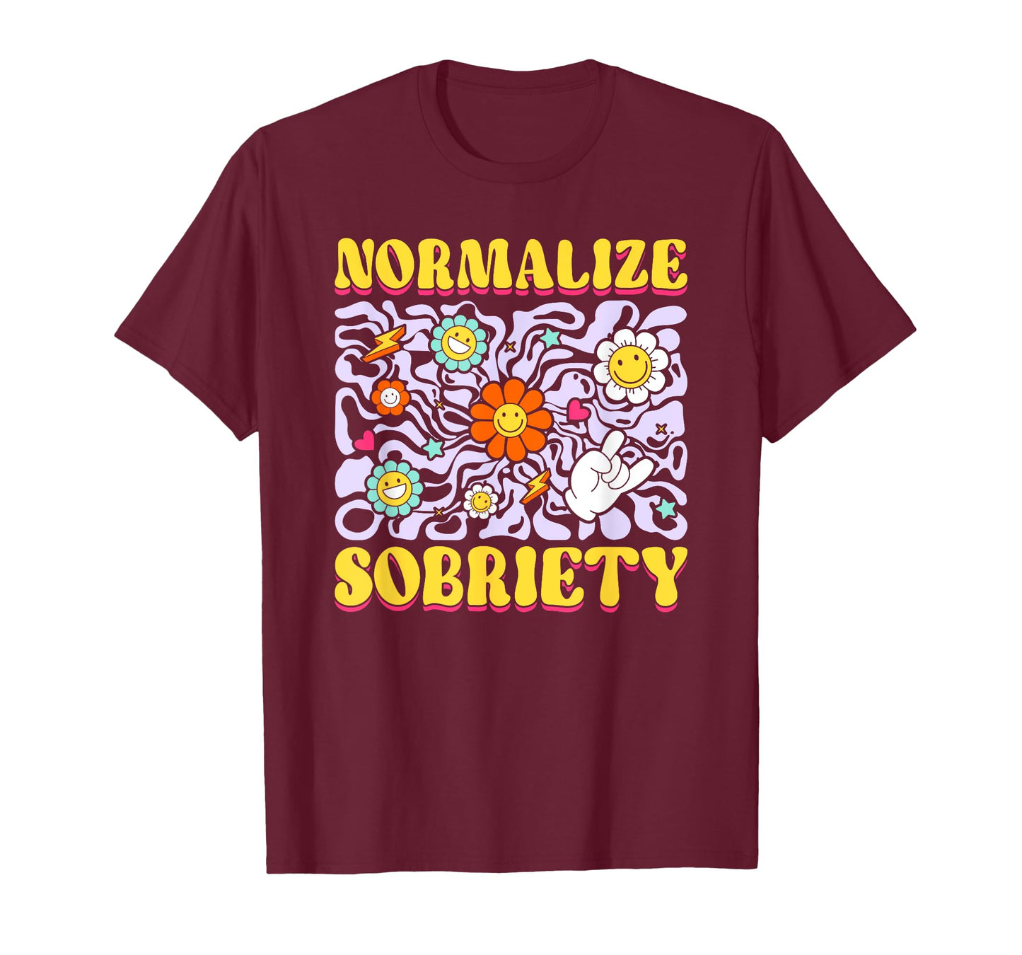 Sober Addiction Recovery Normalize Sobriety T-Shirt