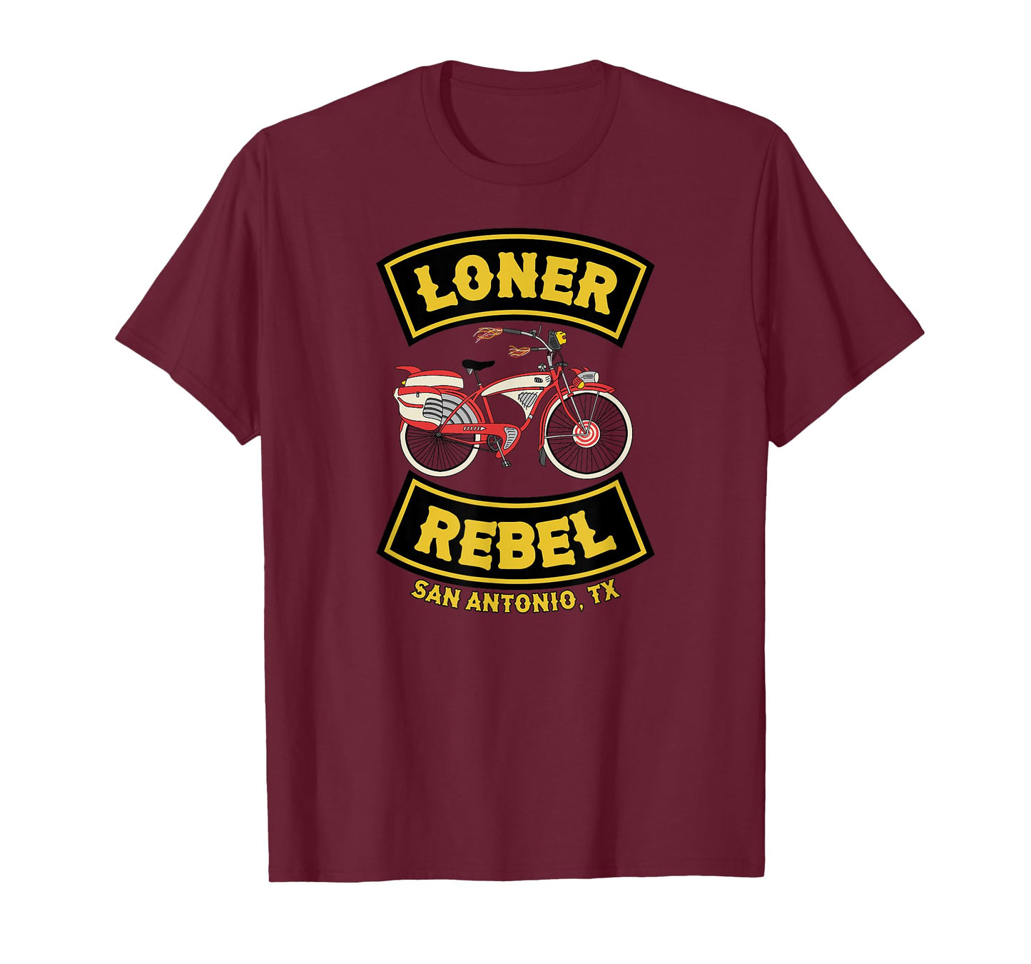 I'm A Loner, A Rebel Funny Biker Gang Motorcycle Club Style T-Shirt