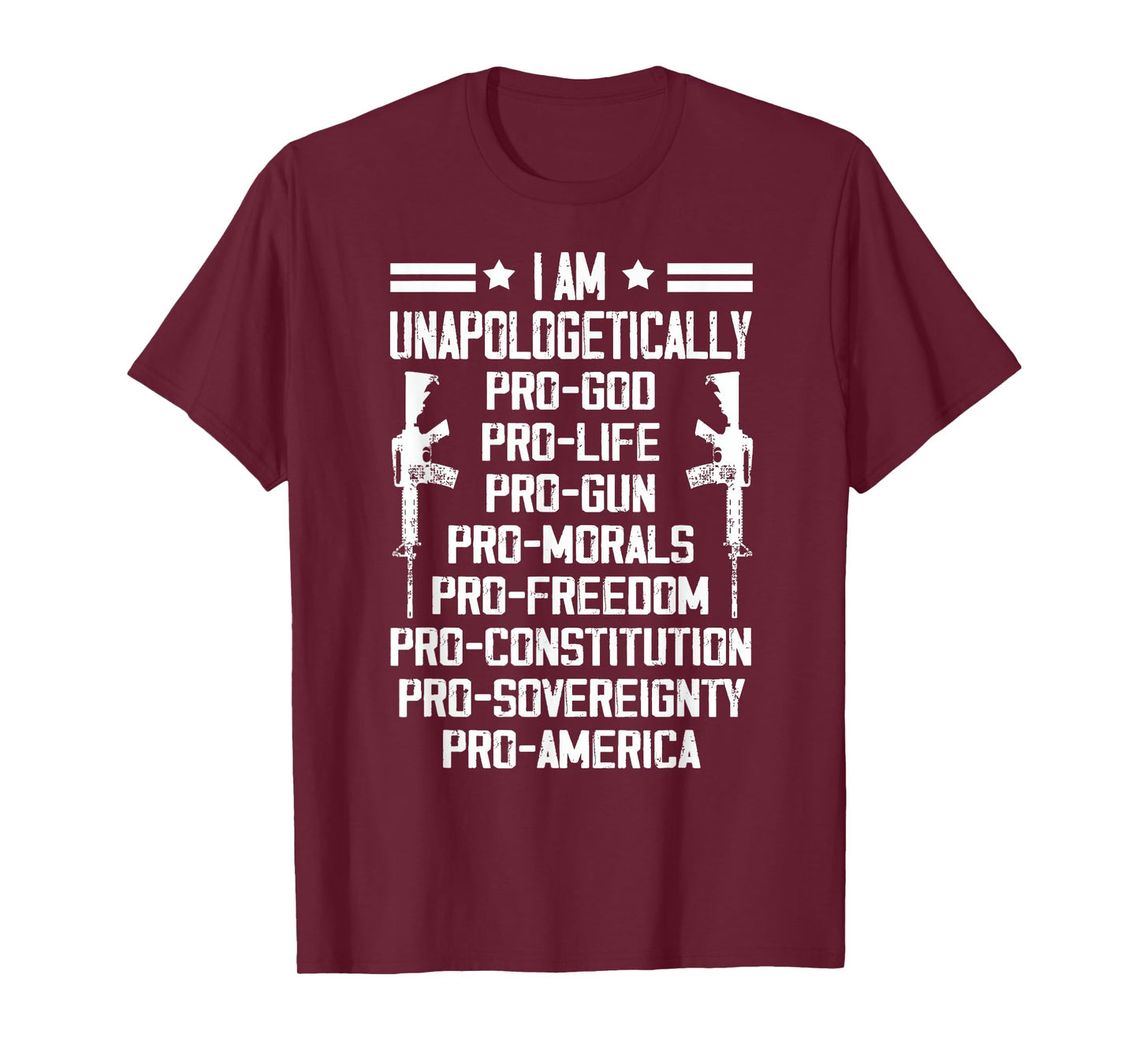 I Am Unapologetically Pro God Pro Life Pro Gun, Trump 2024 T-Shirt