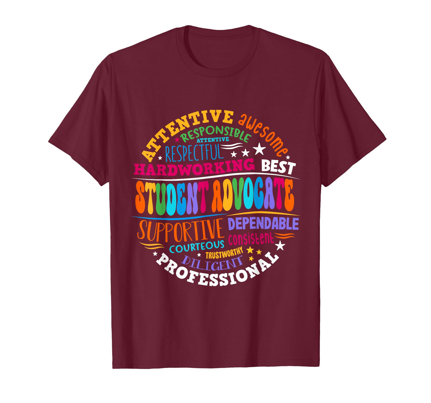 Groovy Student Advocate Appreciation Back to School T-Shirt