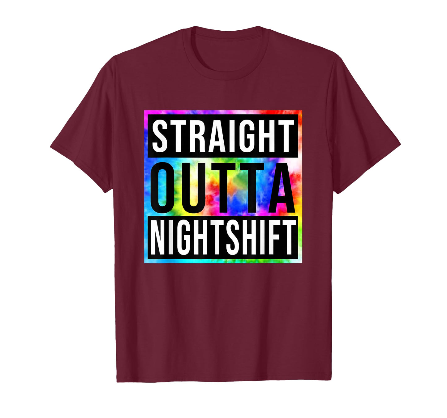 Vintage Straight Outta Nightshift Night Jobs Womens Mens T-Shirt