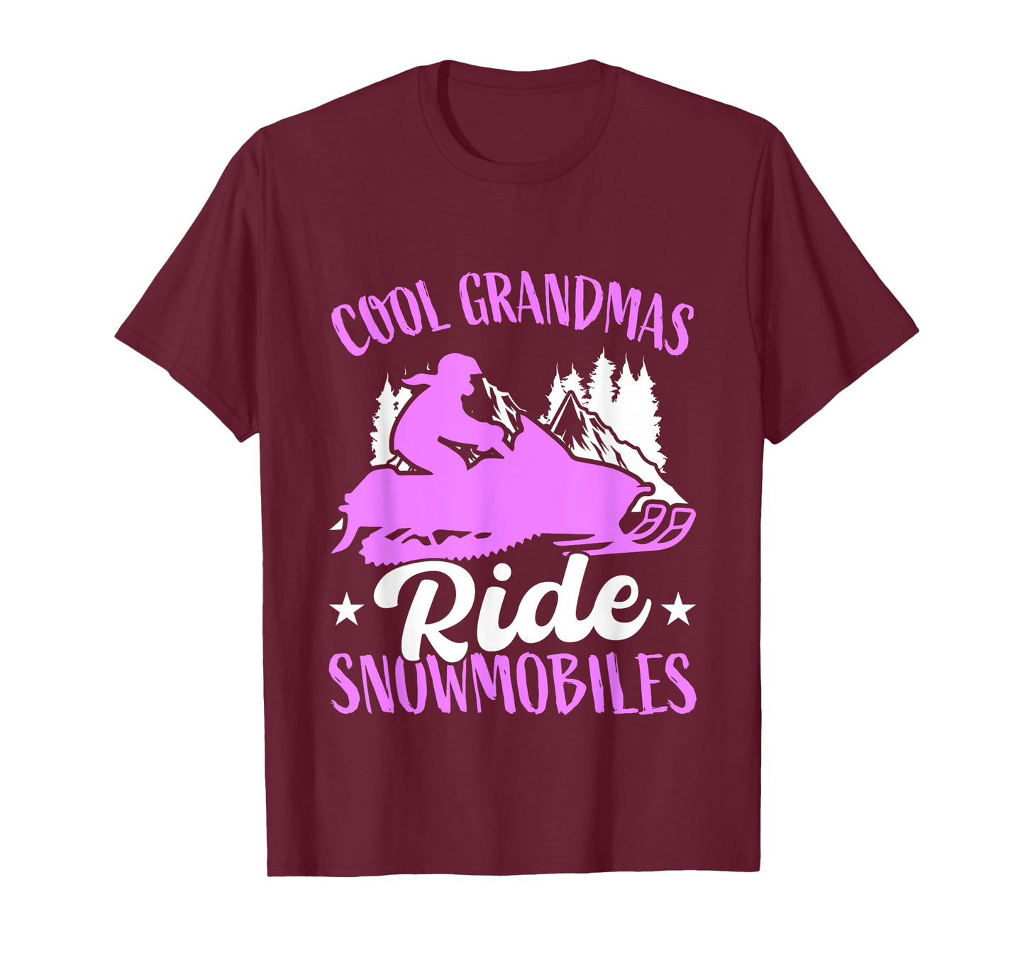Cool Grandmas Ride Snowmobiles Snowmobiling Snowmobile Rider T-Shirt