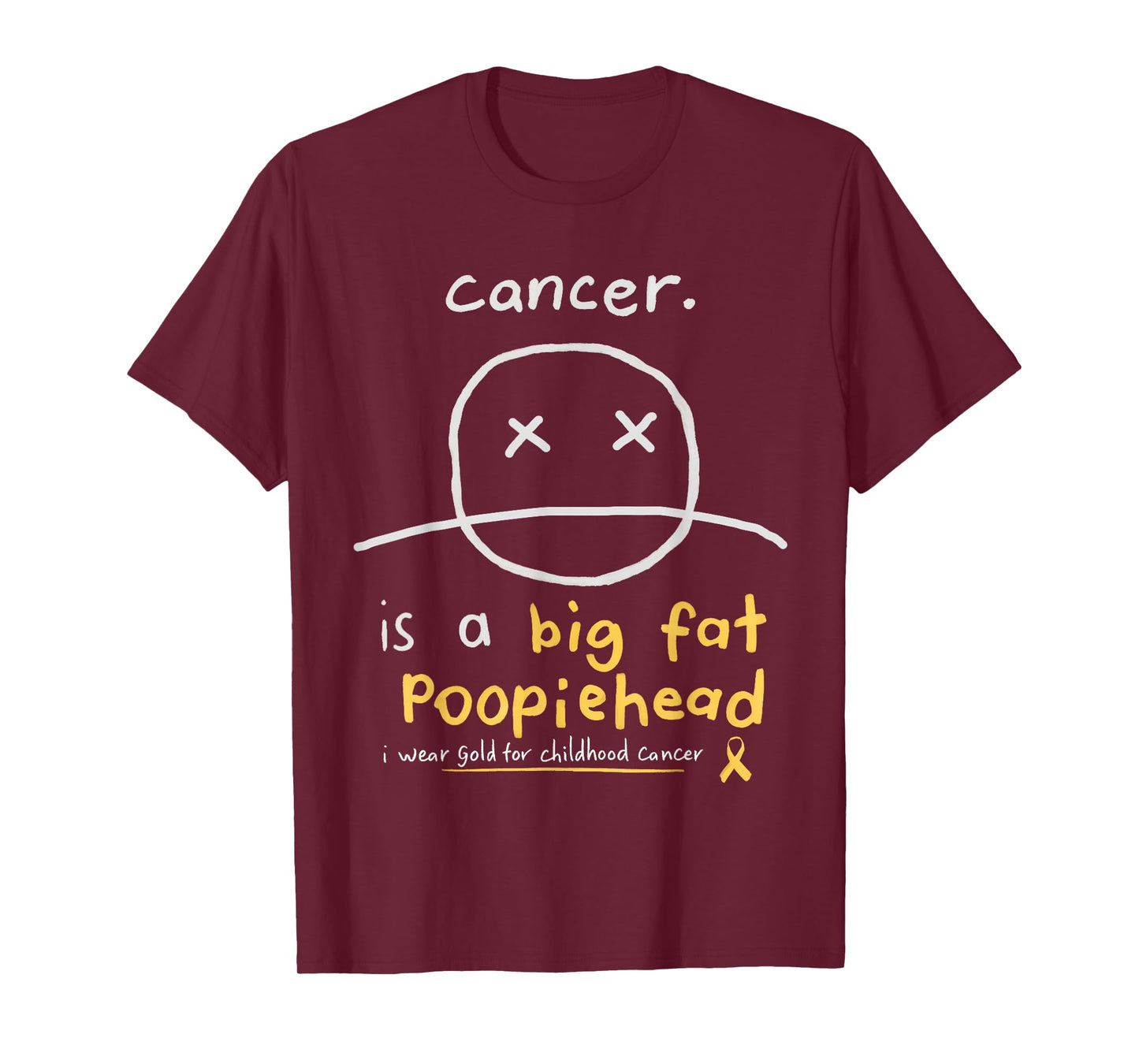 Childhood Cancer Awareness Smile Face Fighters - Survivors T-Shirt