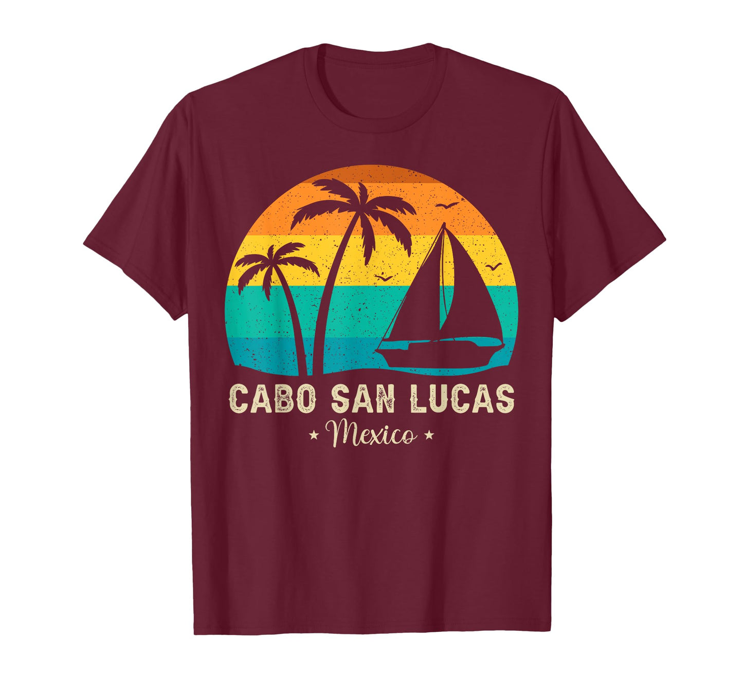 Vintage Cabo San Lucas Mexico Sunset, Vacation Summer Men Women Girls Kids T-Shirt