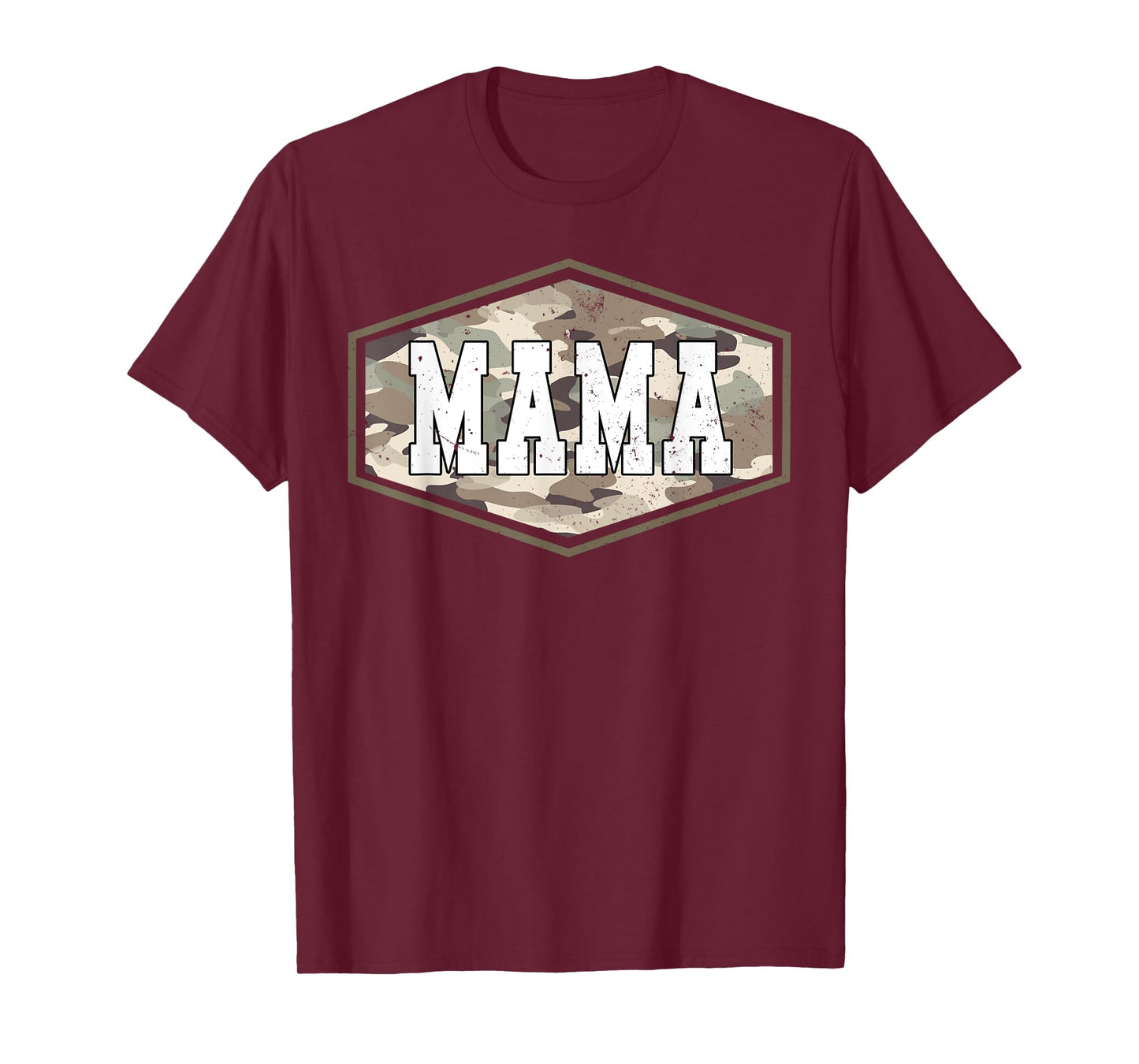 Retro Old School Camo Mama, Camouflage Mom Life Mother's Day T-Shirt