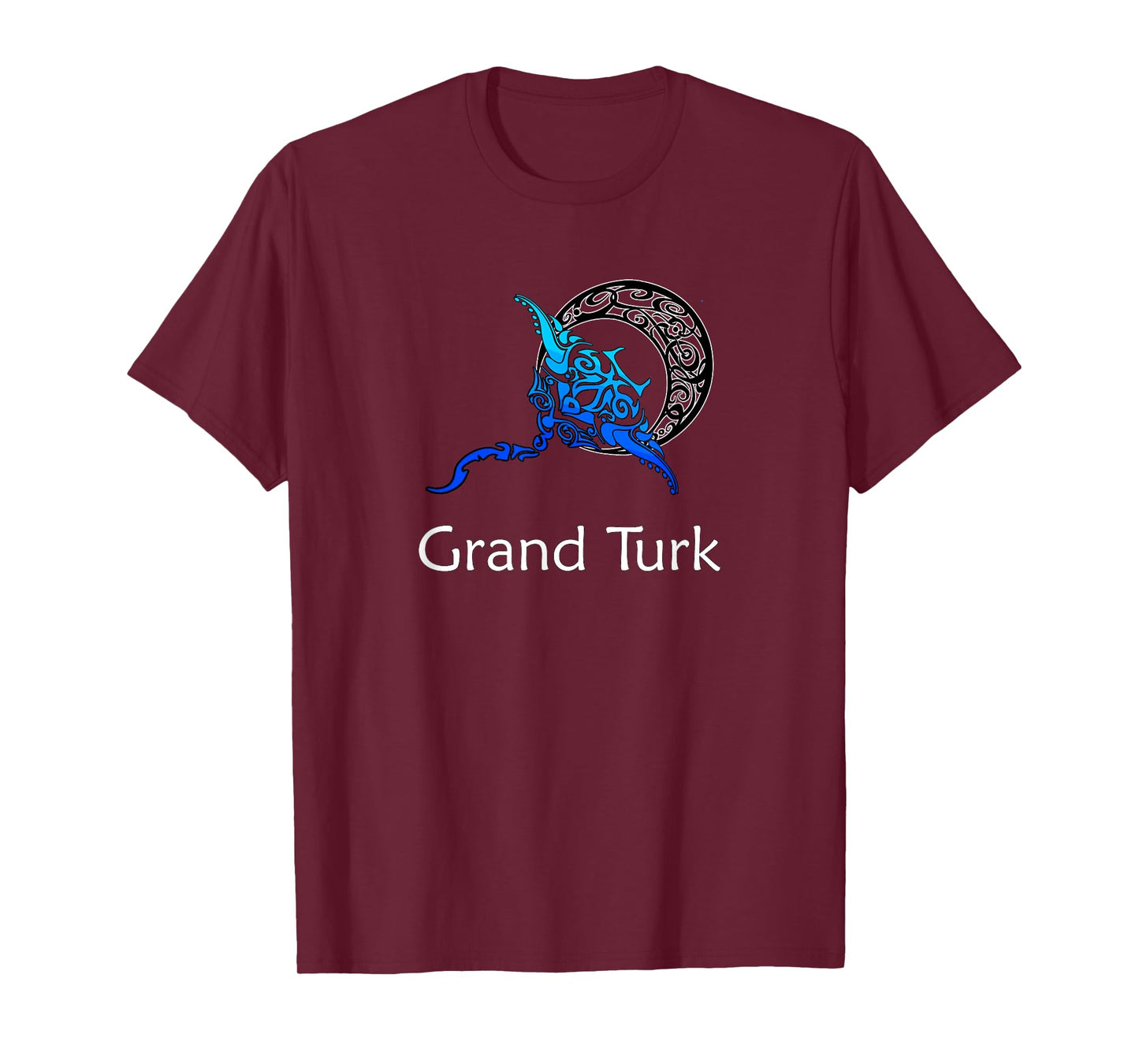 Grand Turk Tribal Stinkray Design Retro Souvenir T-Shirt