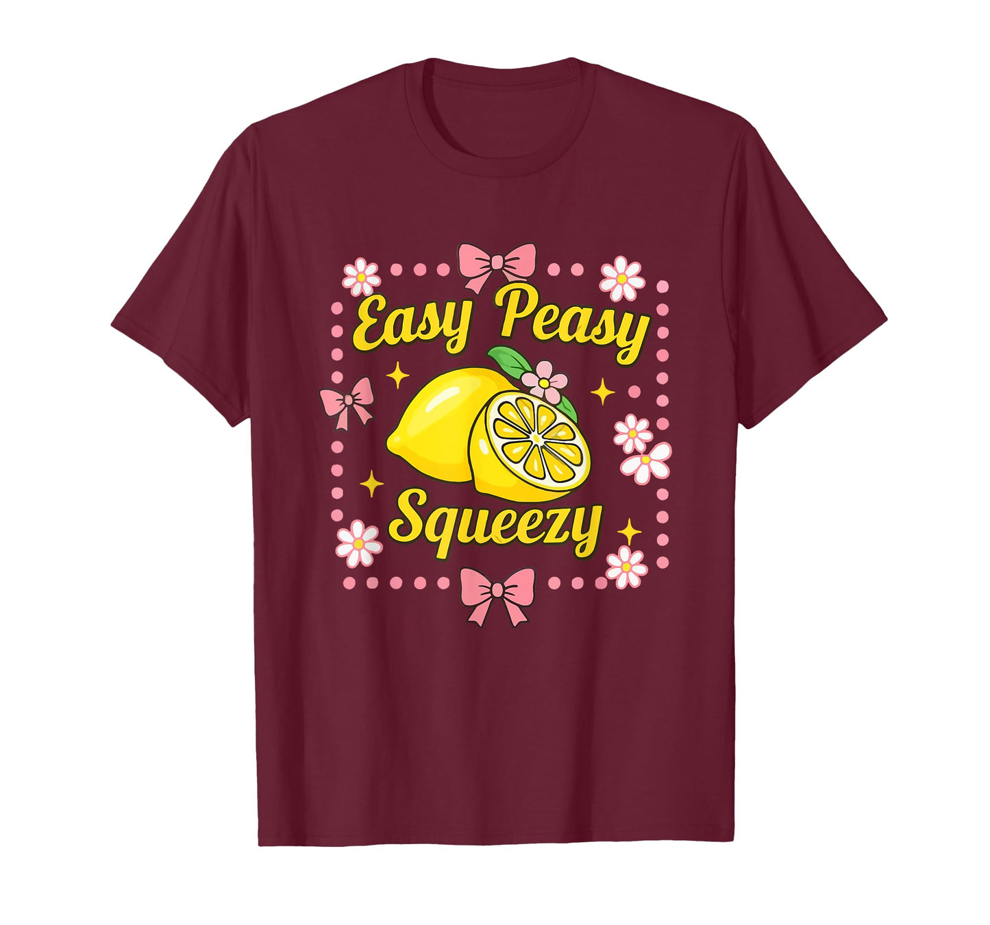 Easy Peasy Lemon Squeezy Lemonade Crew Funny Lemon Lemonade T-Shirt