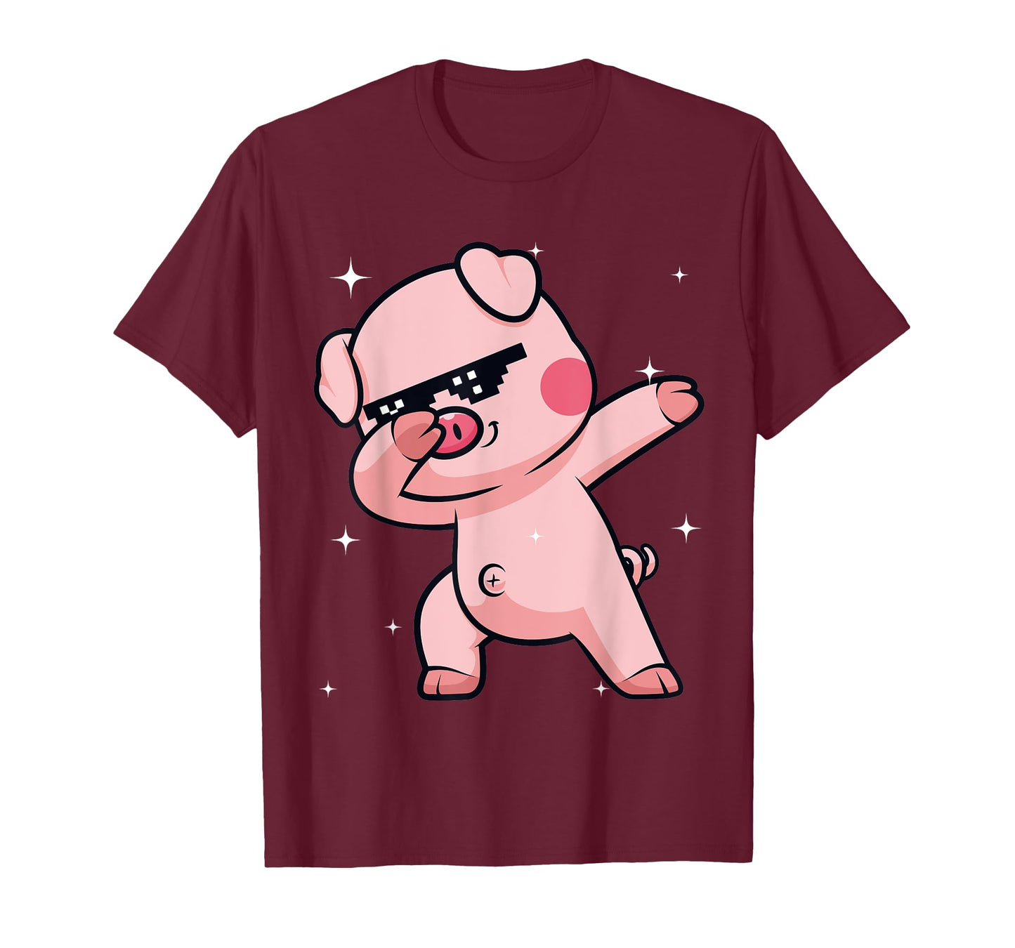 Men Women Kids Funny Pig Dabbing Animals Wildlife Parties T-Shirt