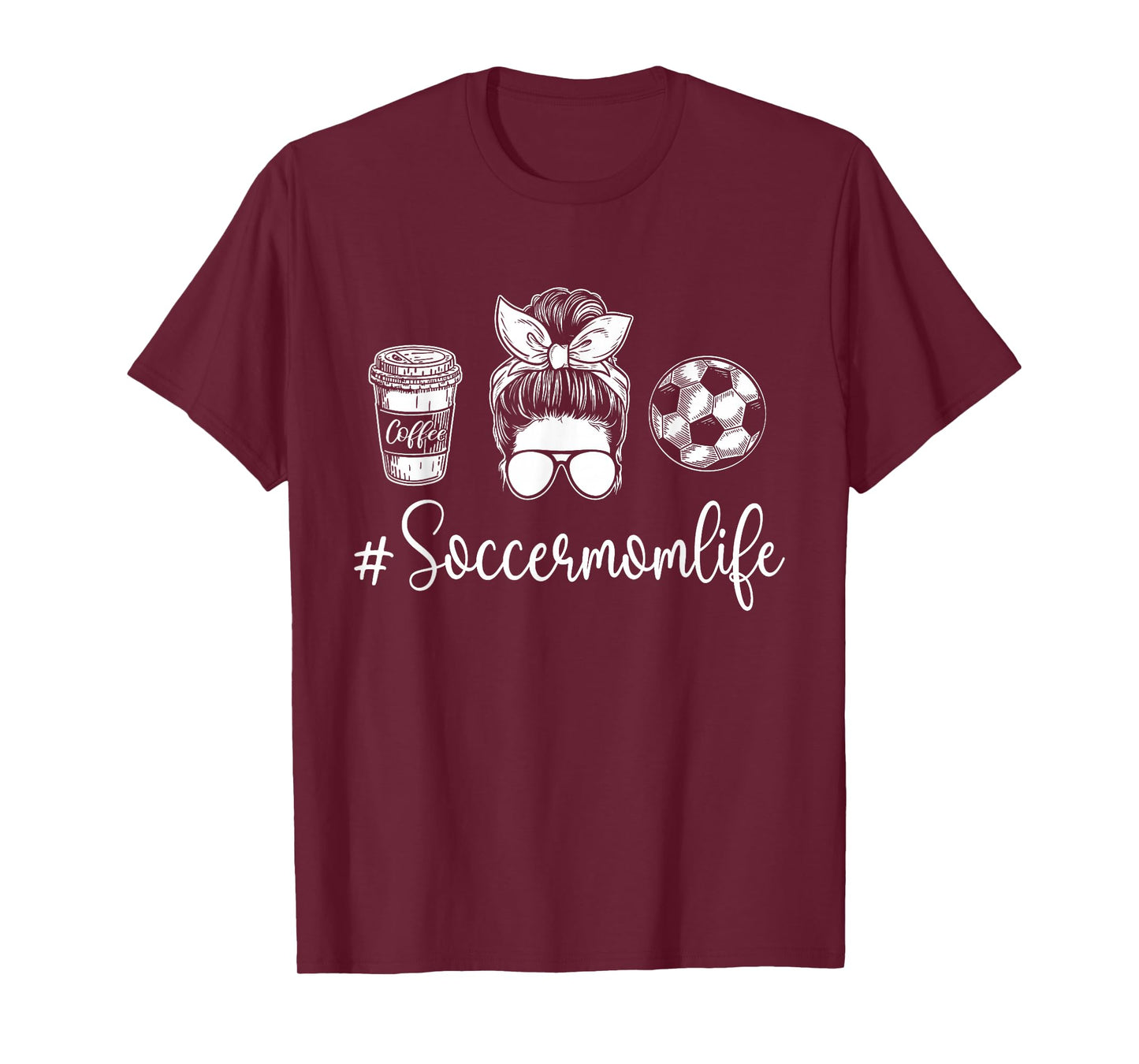 Soccer Mom Life - Soccer Lover Soccer Mom T-Shirt, Small, Black