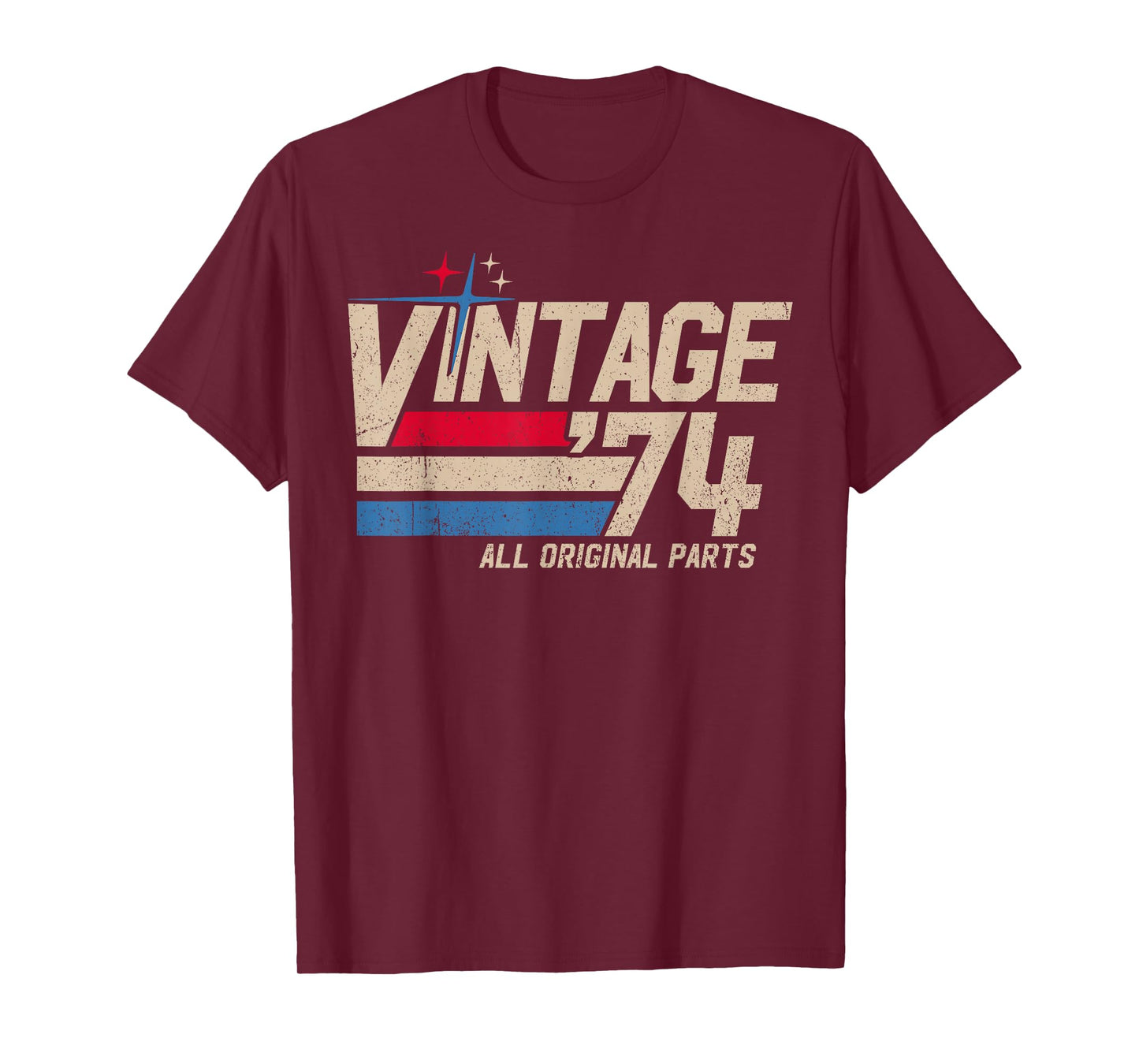 Vintage '74 Retro 51st Birthday for Men Dad USA Since 1974 T-Shirt