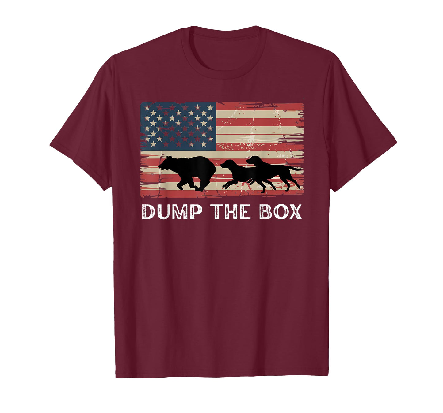 Fife Life Dump The Box Bear Hunting Hounds Vintage American T-Shirt
