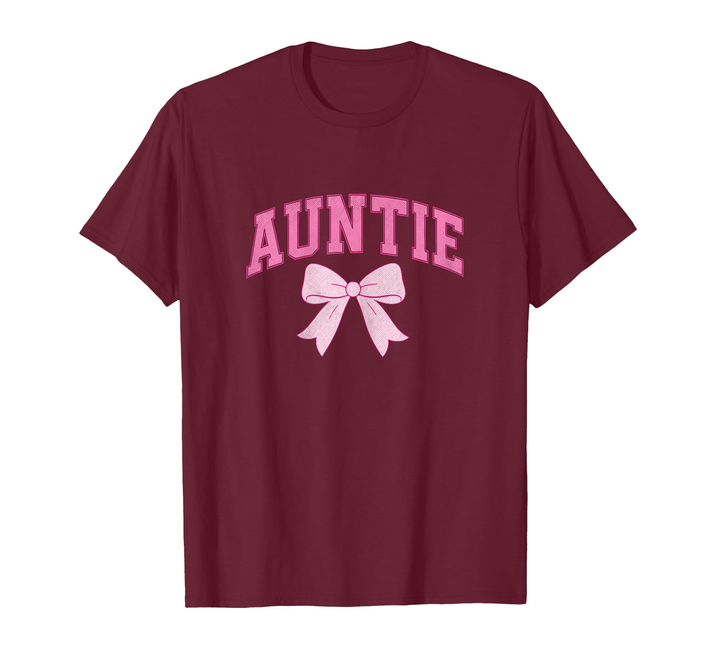 Auntie Coquette Bow Pink Aesthetic Mother's Day Aunt T-Shirt
