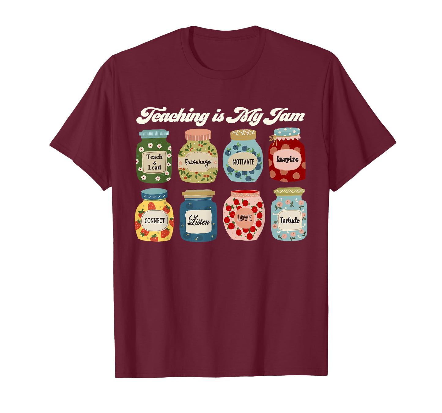 Groovy Teaching Is My Jam Teacher Appreciation T-Shirt