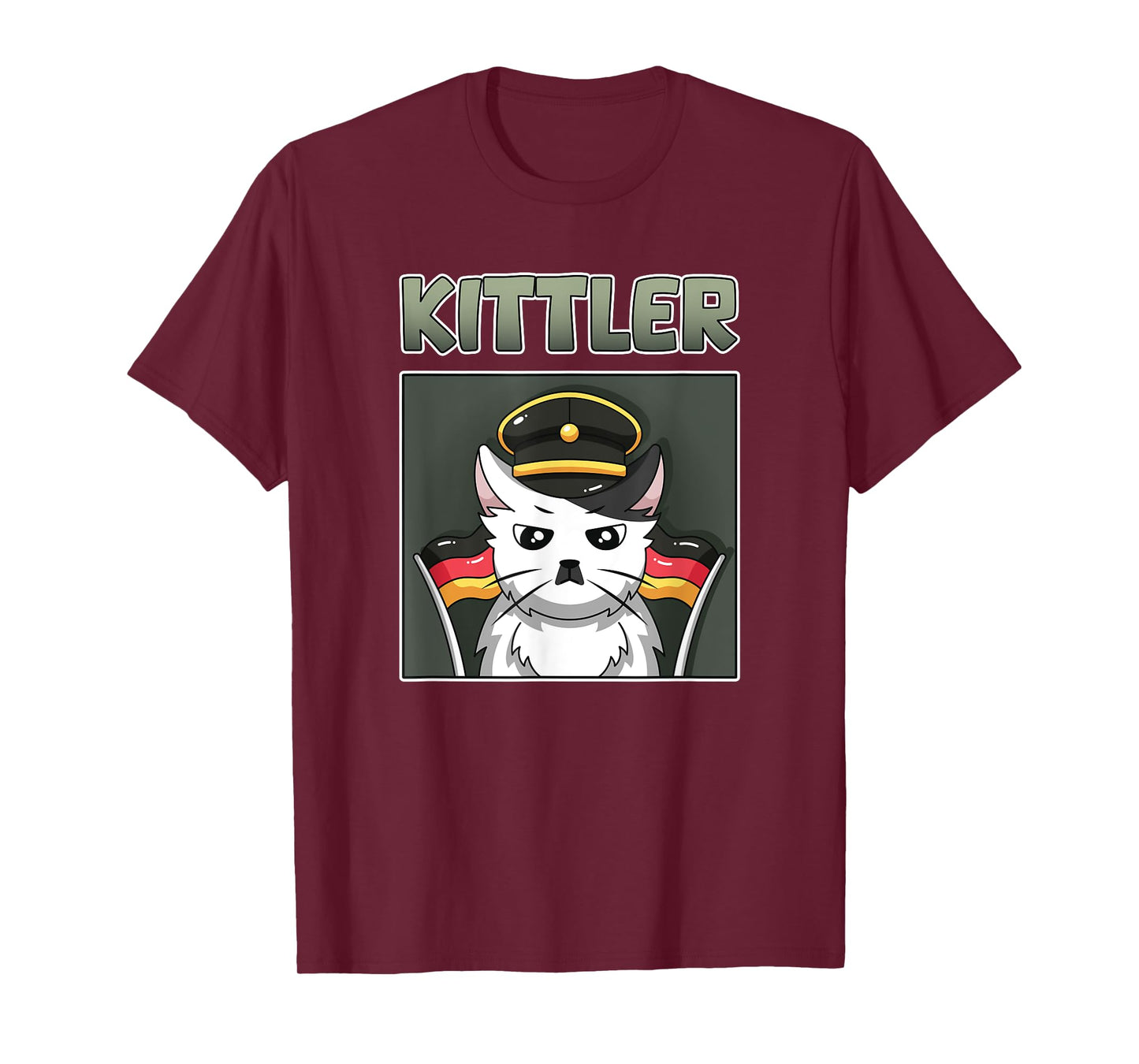 Kittler Cat Cool Grumpy Animal Viral Cartoon Kawaii Tee T-Shirt