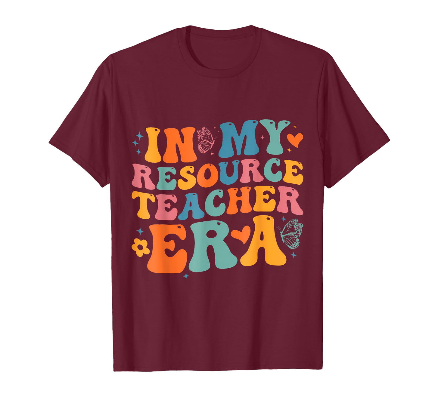 Groovy In My Resource Teacher Era Funny Men Women T-Shirt