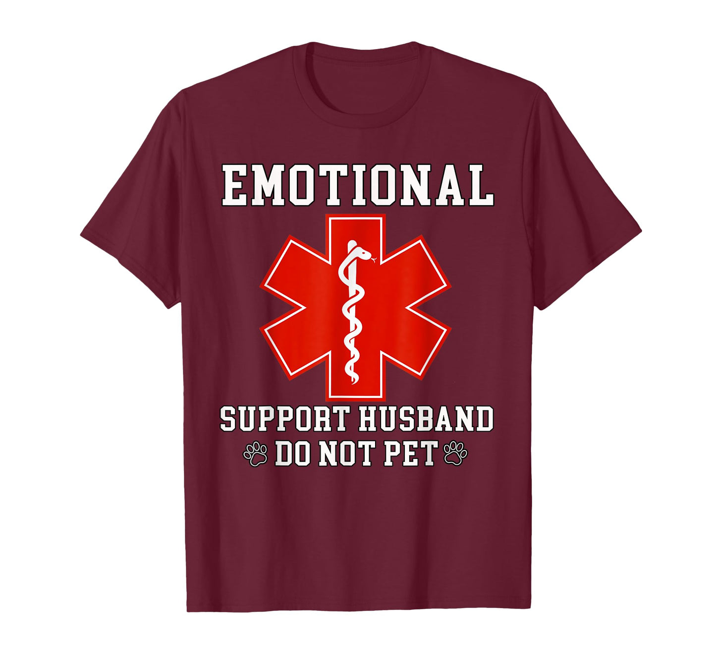 Emotional Support Husband Do Not Pet Funny T-Shirt