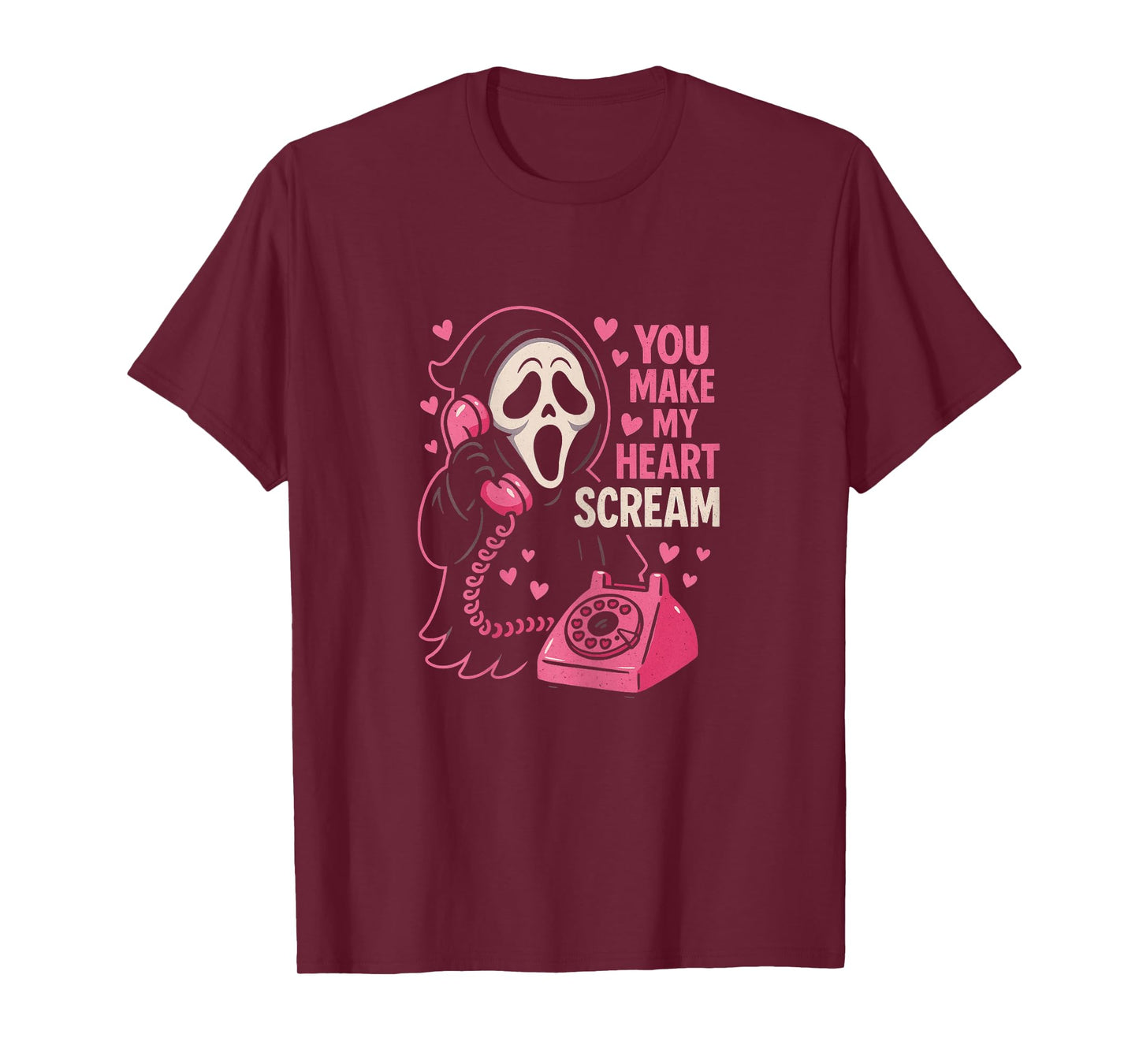 Cute Creepy Horror Make My Heart Scream Valentine’s Day T-Shirt