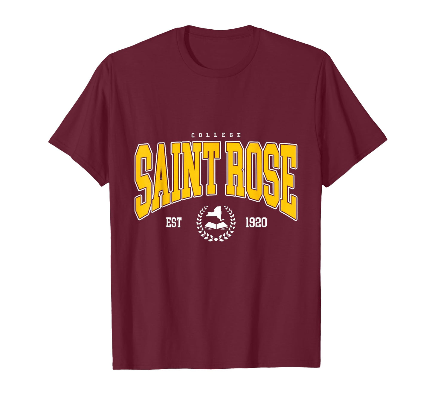 Vintage Saint Rose Arch Athletic Sports Tee for Men Women T-Shirt