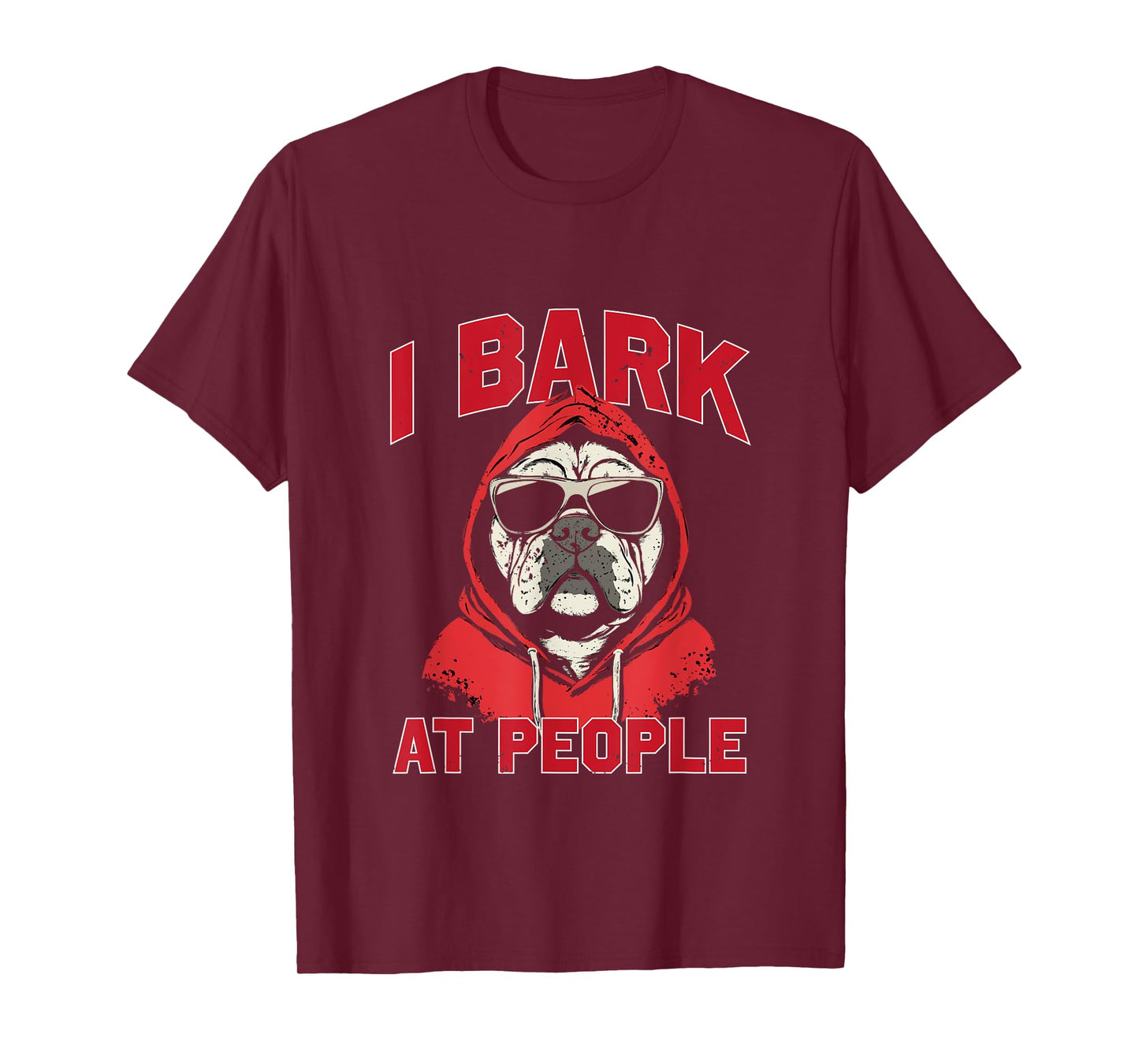 I Bark At People Tee - Funny Georgia Fan Merch T-Shirt