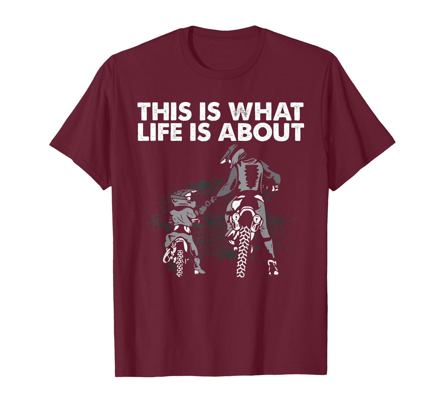 Cute Dirt Bike Father Motocross Lovers MX Family Life Dad T-Shirt