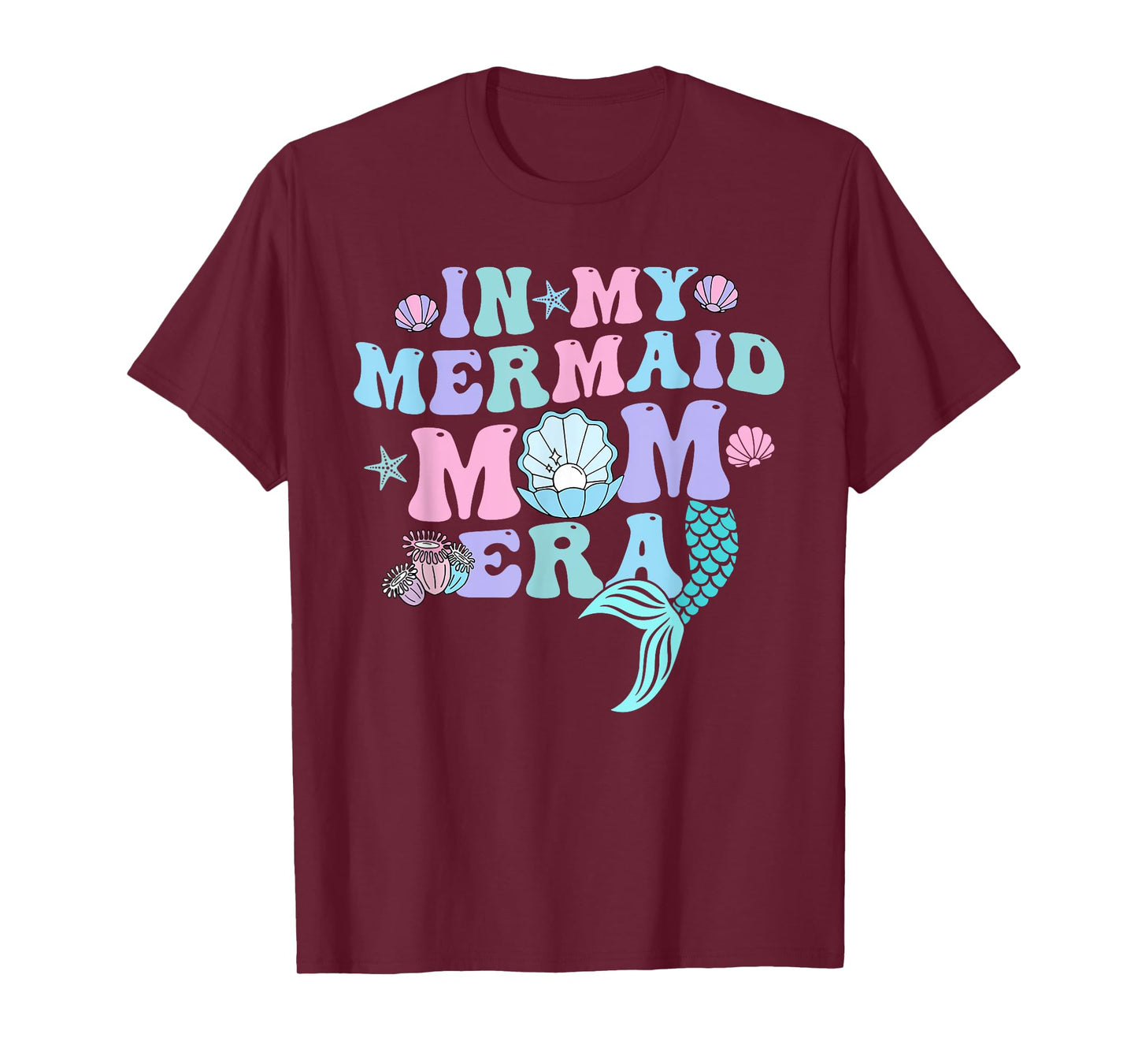 In My Mermaid Mom Era Family Matching Birthday T-Shirt