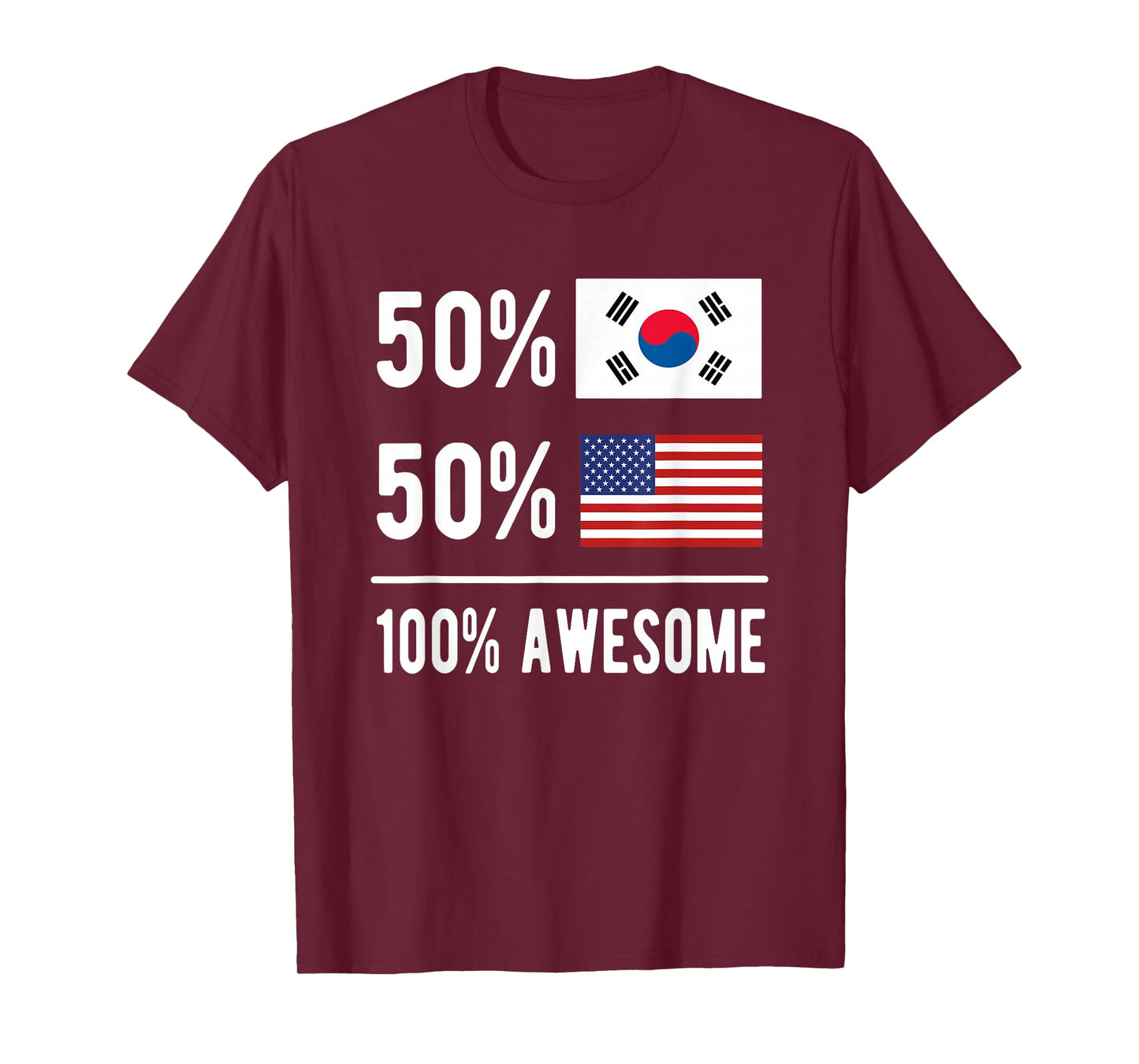 Proud South Korean American Flag South Korea USA T-Shirt