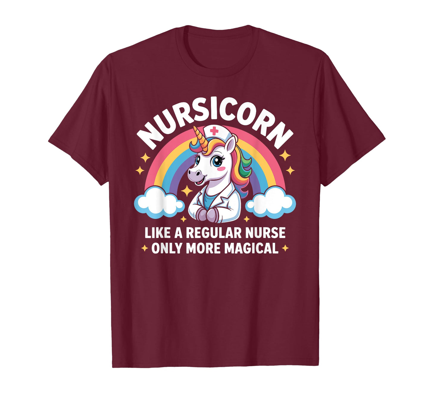 Magical Unicorn Nurse Nursicorn Rainbow RN Nurse Life T-Shirt