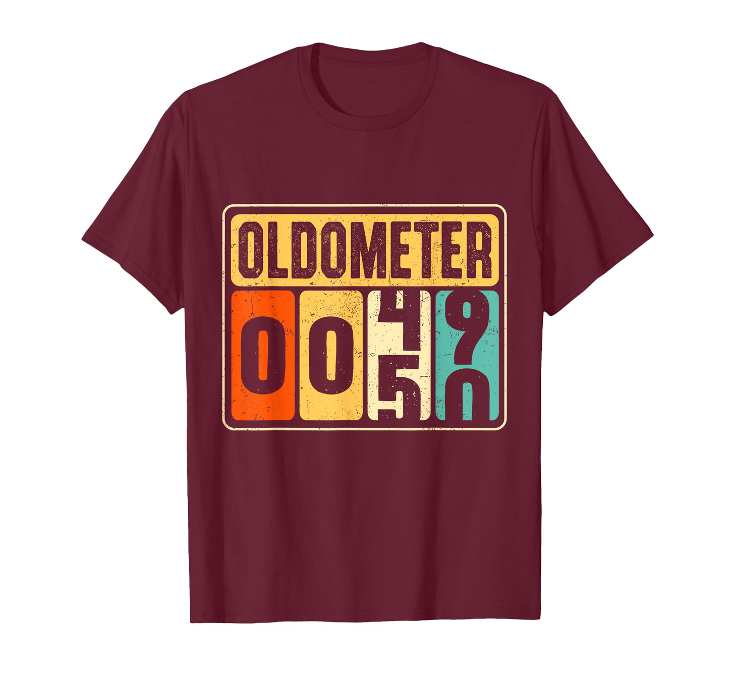 Oldometer 50 Vintage Birthday present for 50 Year Olds T-Shirt
