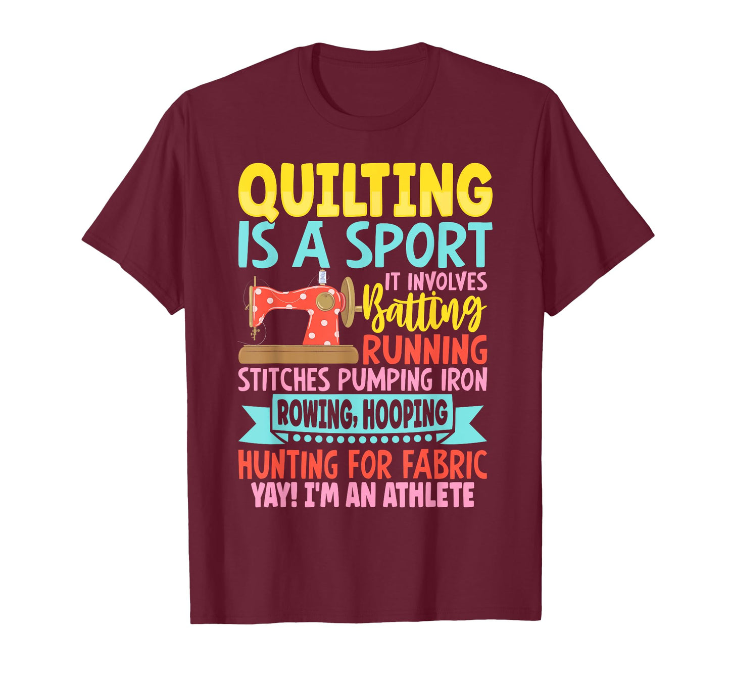 Funny Quilting Design For Women Girls Sewing Quilter T-Shirt