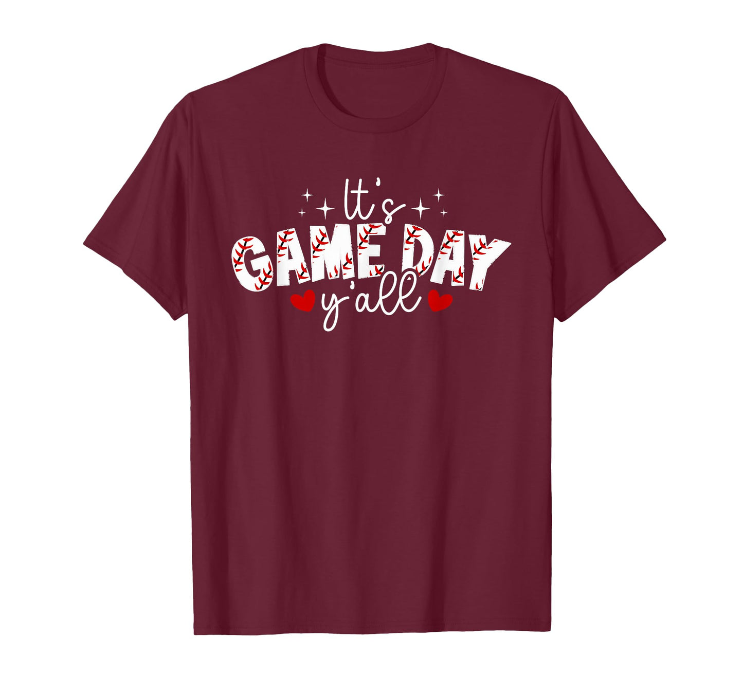 It's Game Day Y'all Baseball Game Day Baseball T-Shirt