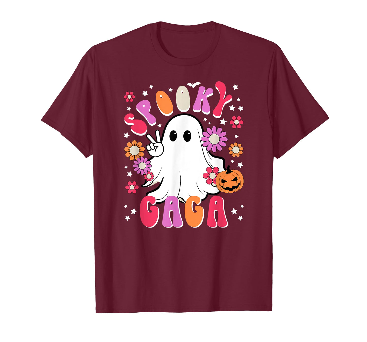 Spooky Gaga Grandma Halloween Gaga Grandmother Groovy T-Shirt