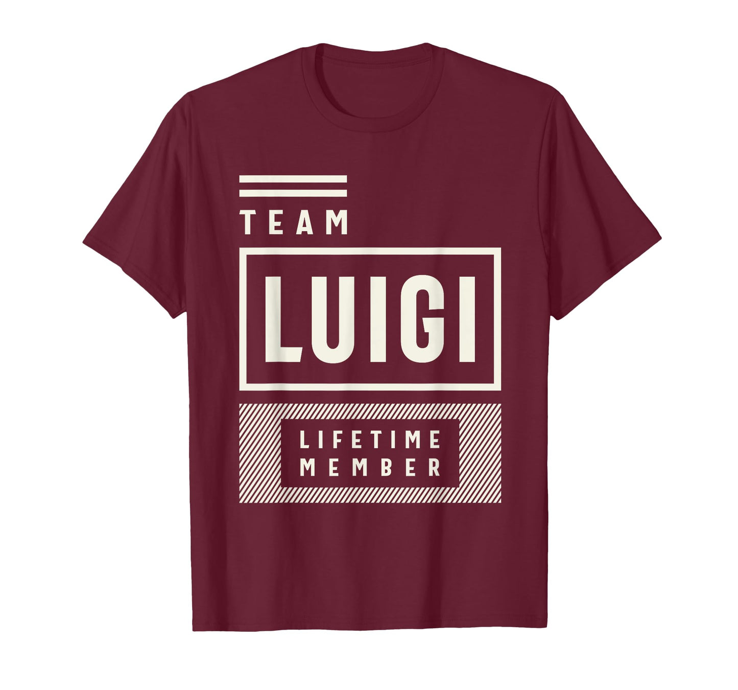 Team Luigi Lifetime Member Funny Name Luigi T-Shirt