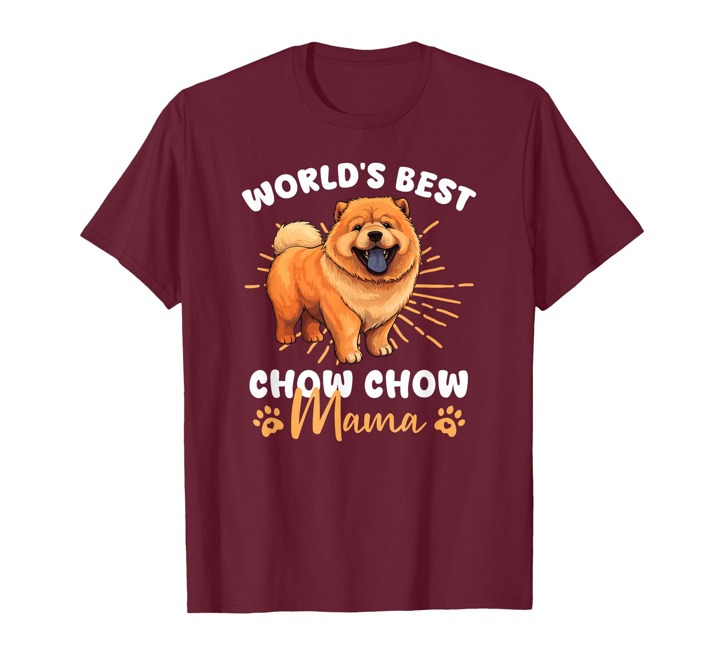 Chow Chow Dog Groovy World's Best Chow Chow mama T-Shirt for Men Women Kids