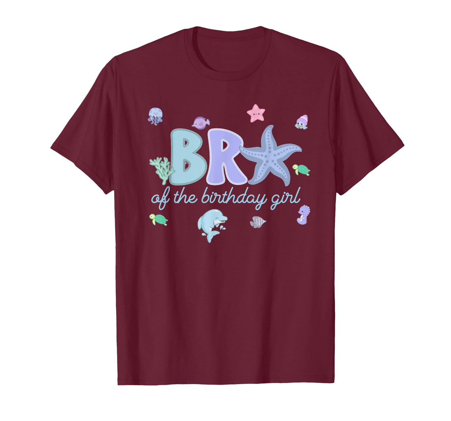 Bro of The Birthday Girl ONE-der The Sea Birthday Toddler T-Shirt