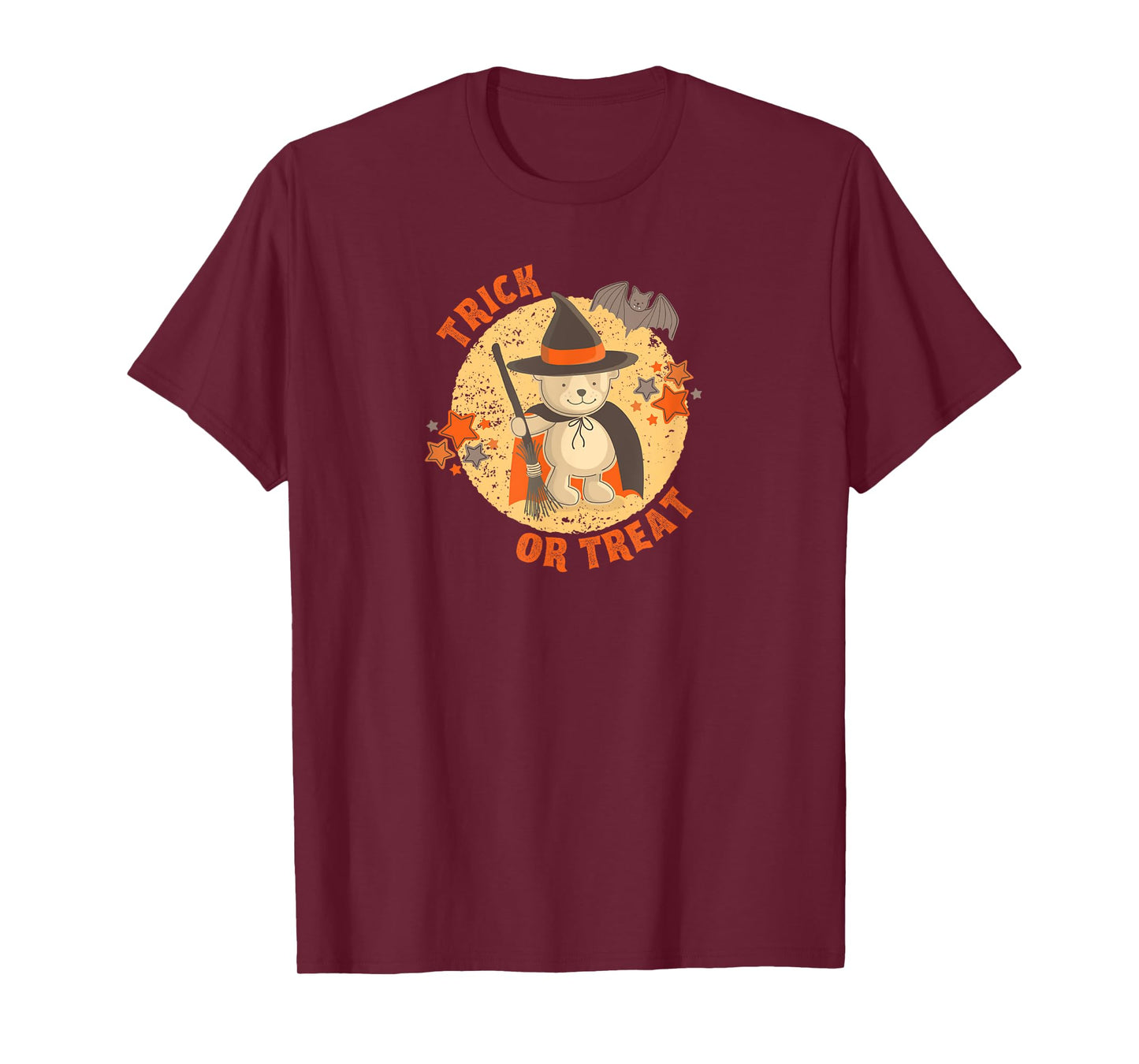 Cute Trick or Treat Witch Warlock Bear T-Shirt