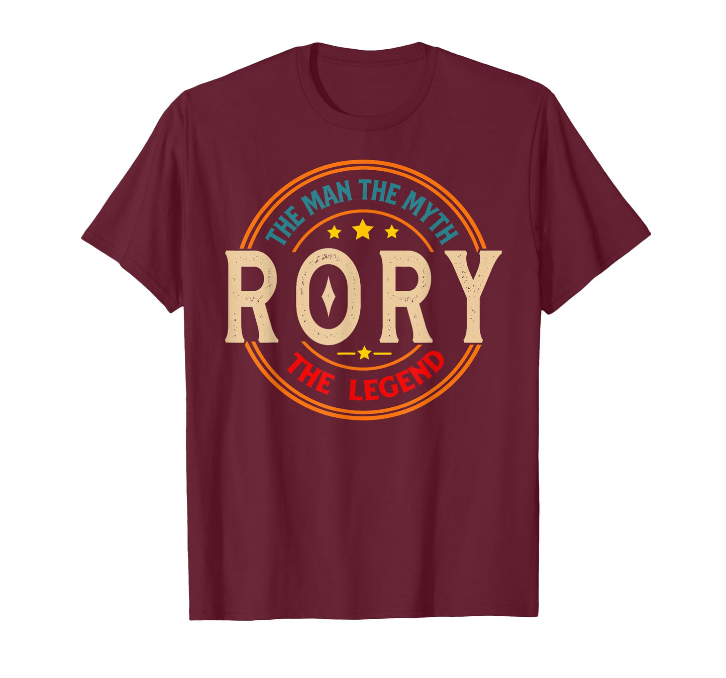 RORY The Man The Myth The Legend Vintage Personalized T-Shirt