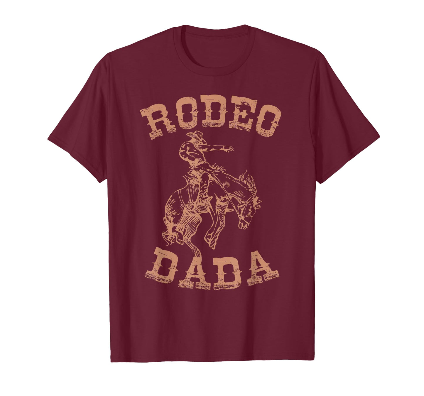 Rodeo Dada Dad Tee Western Cowboy Birthday Matching Family T-Shirt