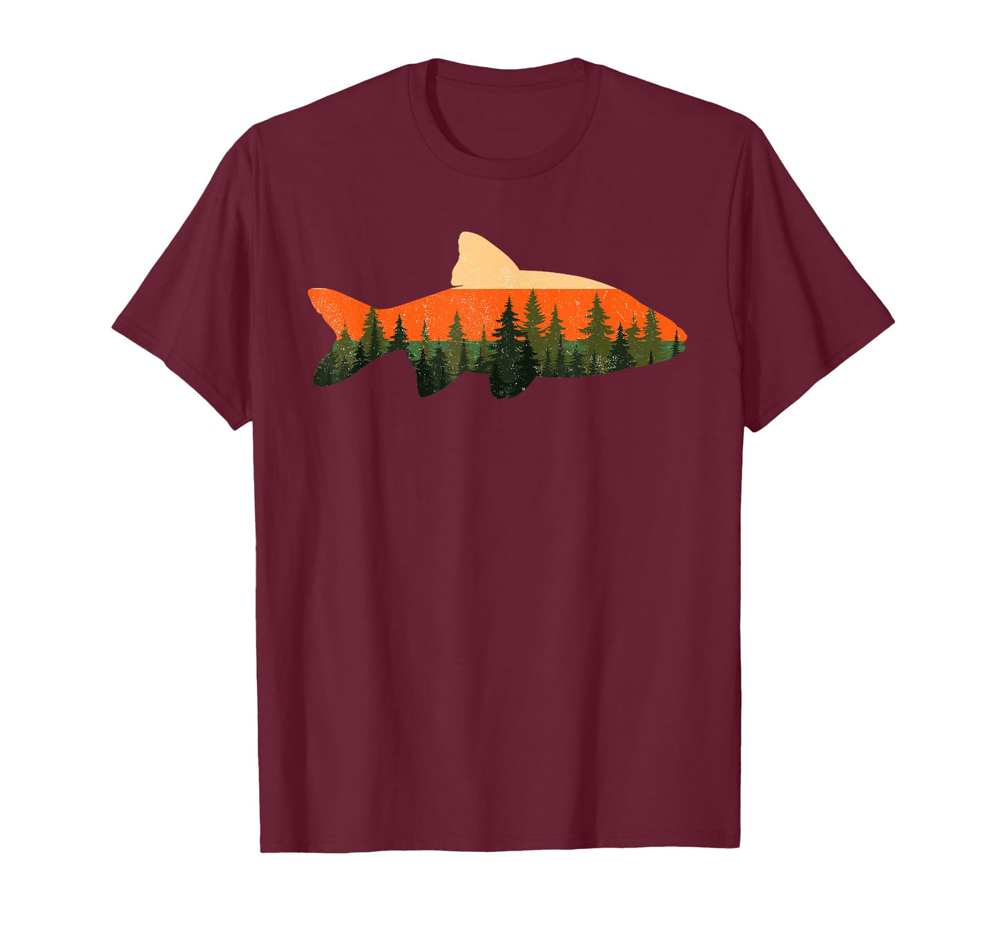 Trout Fly Fishing Outdoor Forest Nature Wildlife Fisherman T-Shirt