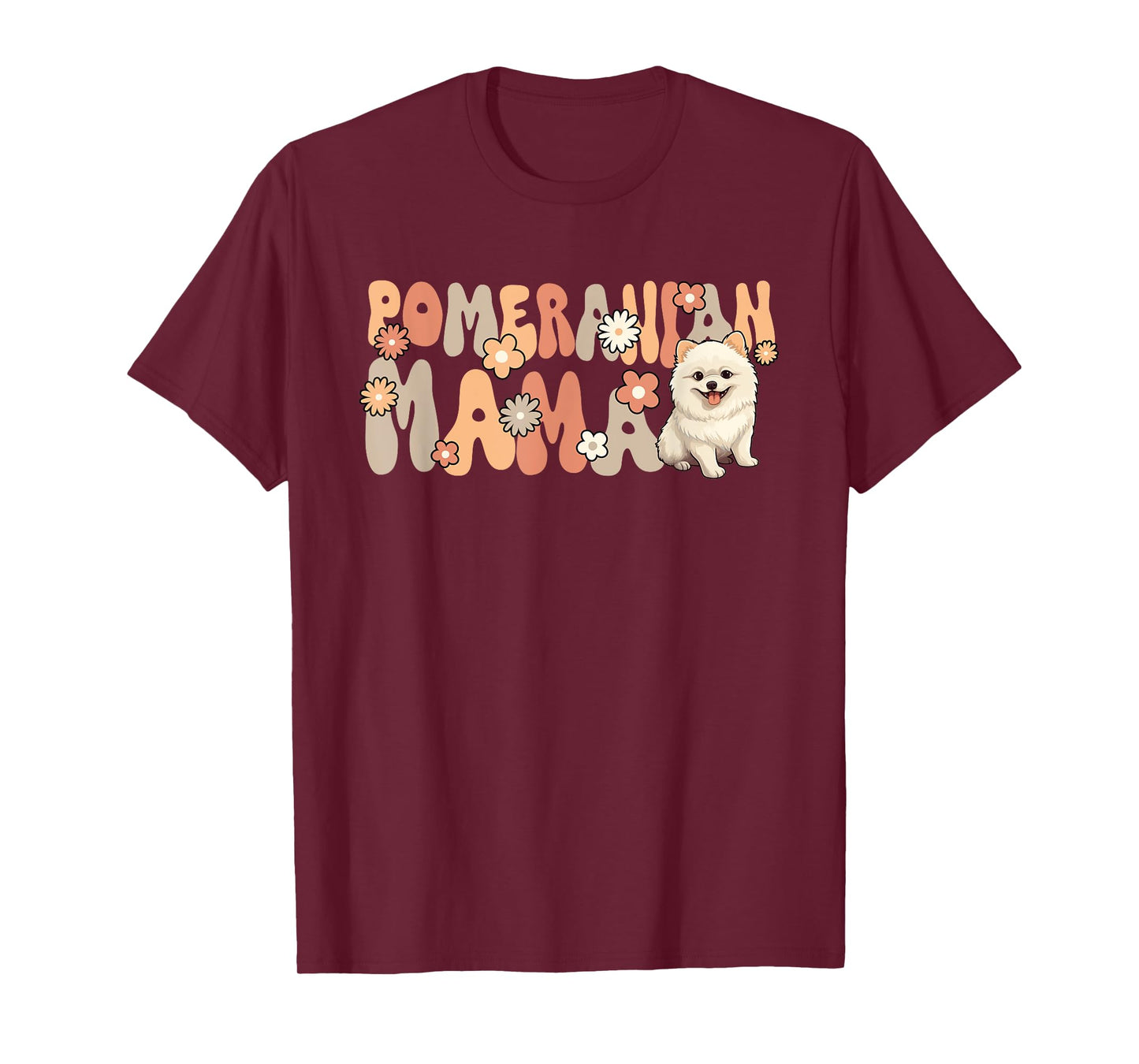 Pomeranian Groovy World's Best Pomeranian Mom T-Shirt