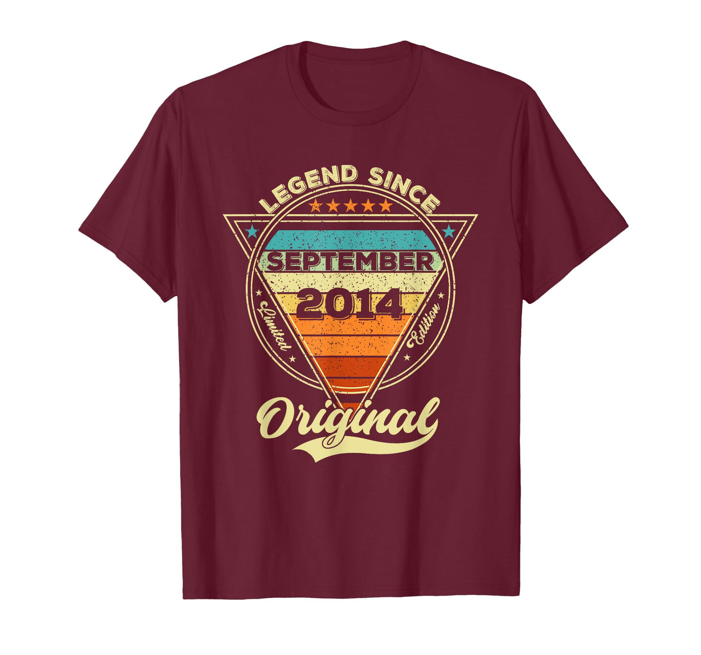 Vintage 11th Birthday Legend Since September 2014 T-Shirt