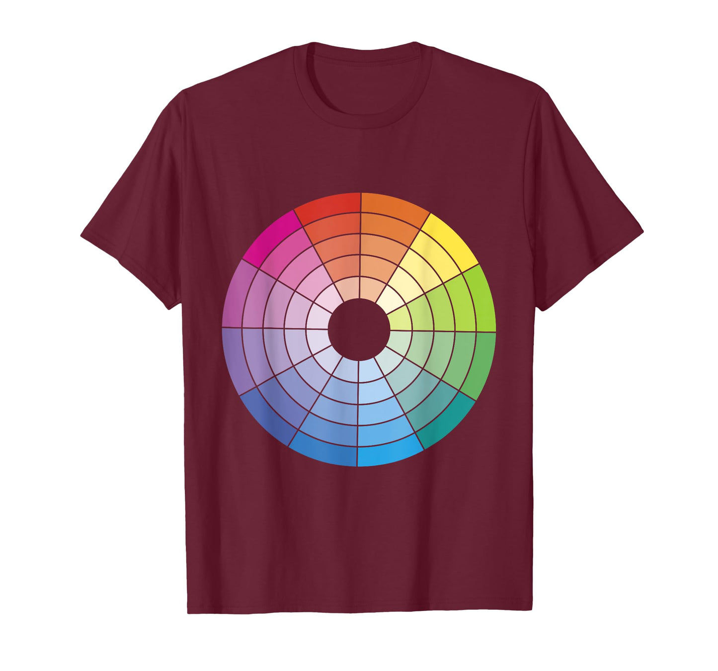 Colour Wheel Chart Color Hex Artist T-Shirt