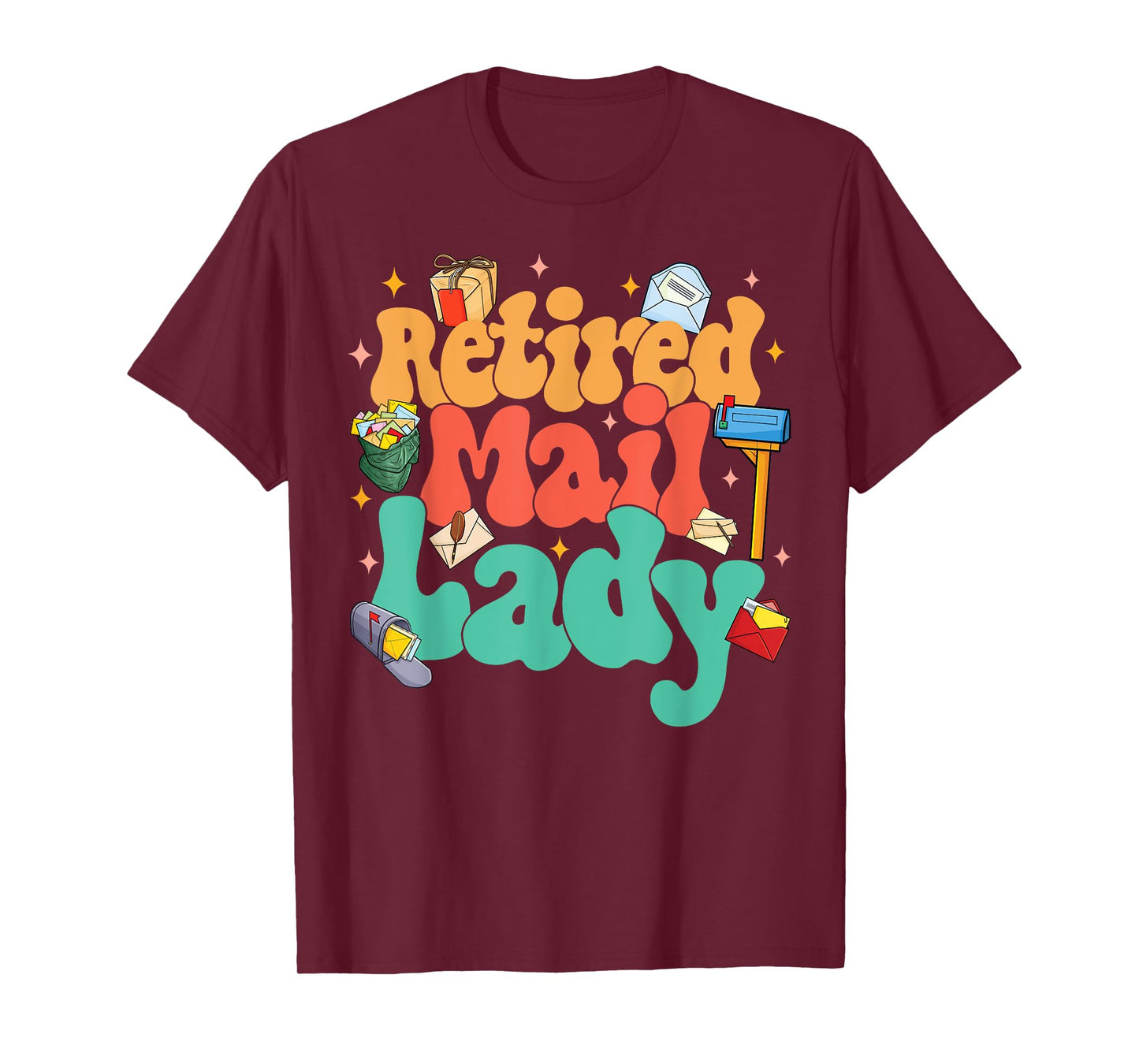 Retired Postal Worker Retirement Party Retired Mail Lady T-Shirt