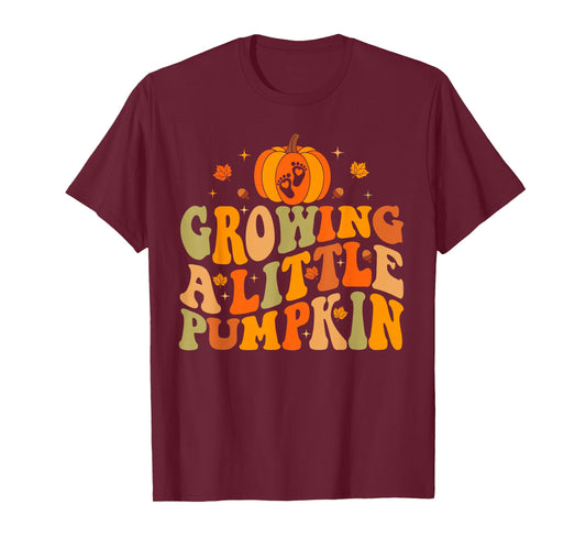 Thanksgiving Pumpkin Pregnancy Growing A Little Pumpkin T-Shirt