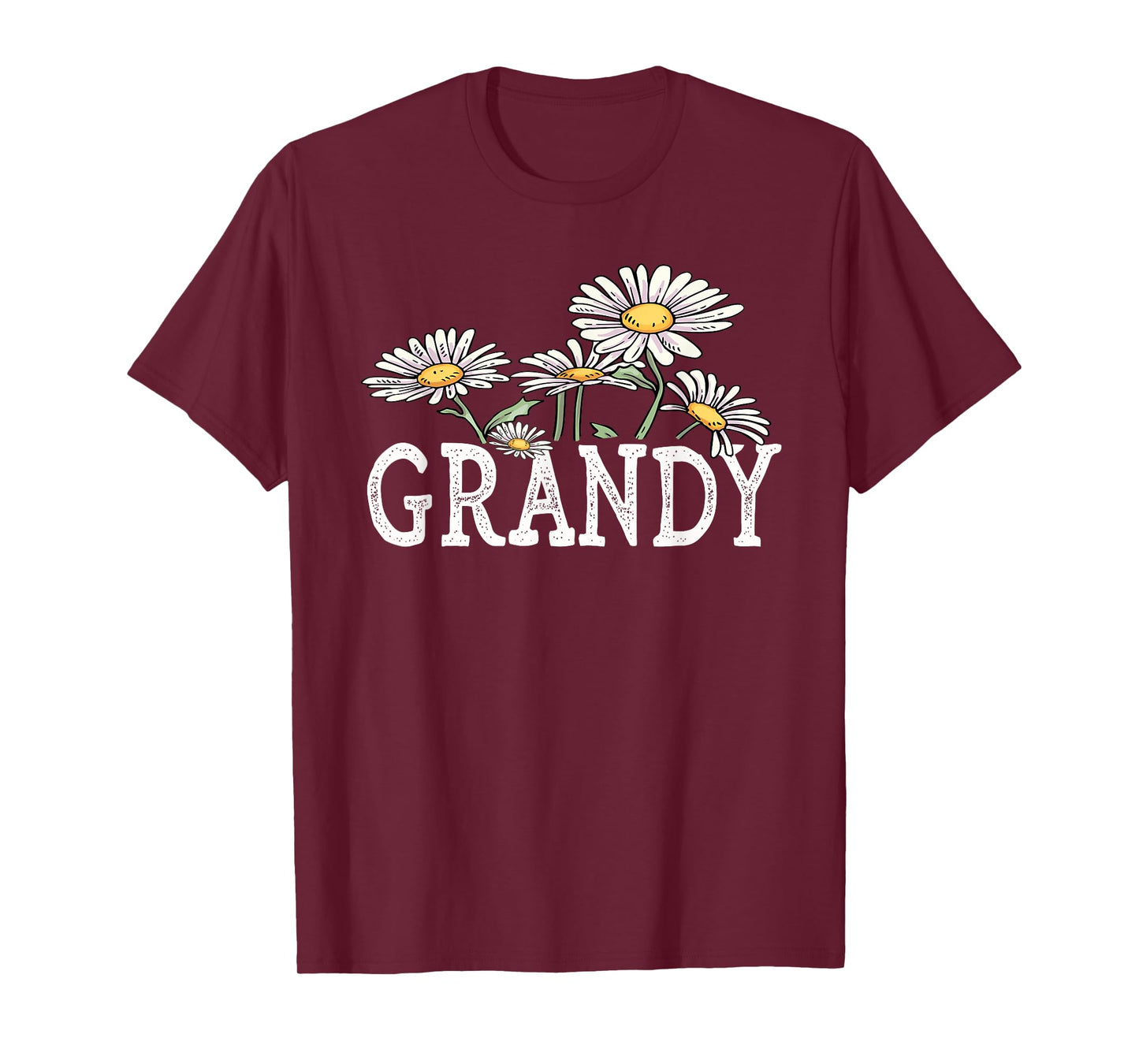Grandy Floral Chamomile Design Mother's Day Gifts Grandy T-Shirt