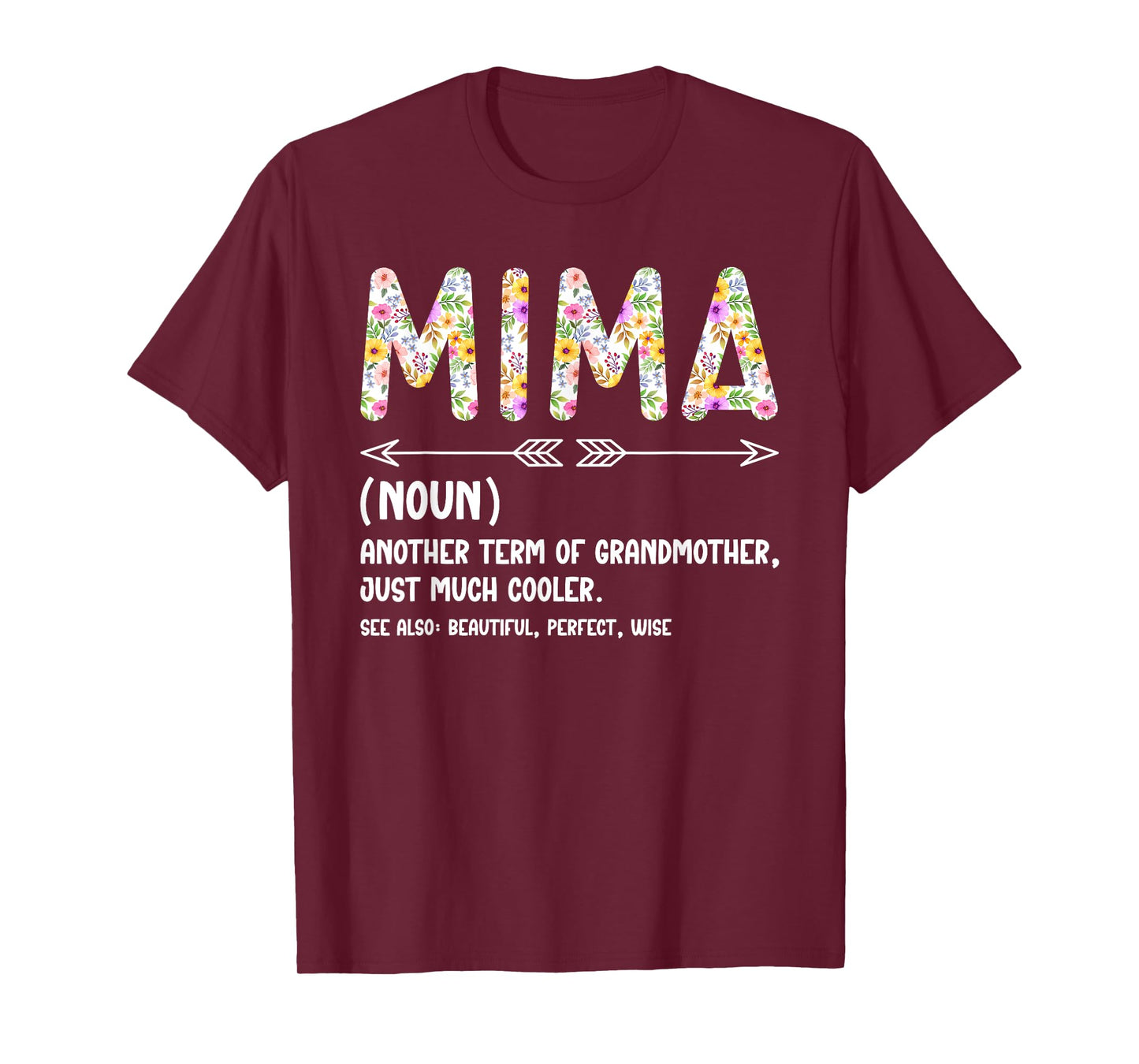 Mima Definition Mima Grandma Mima Grandmother T-Shirt