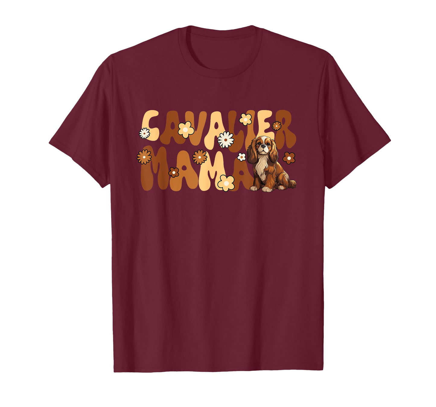 Cavalier King Charles Spaniel Groovy World's Best Cavalier T-Shirt