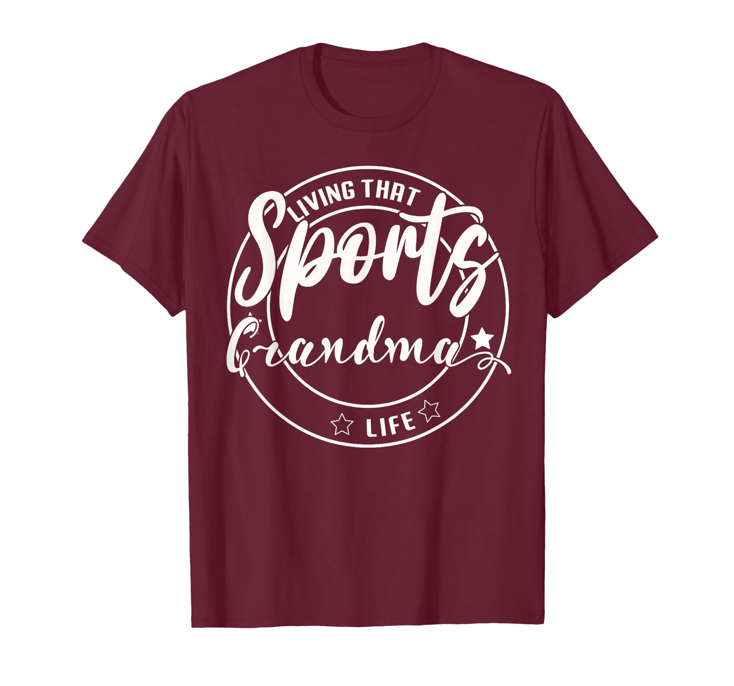 Living That Sports Grandma Life Games Day Mothers Day Sports T-Shirt