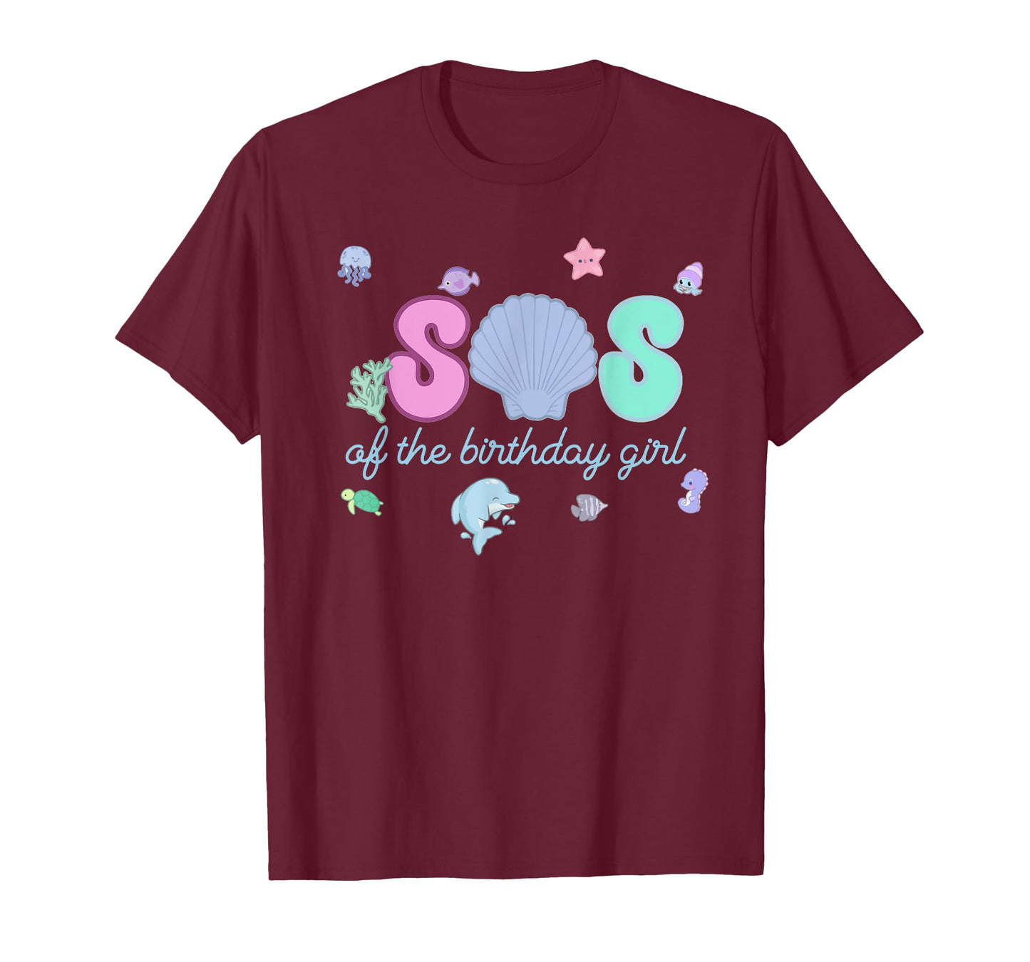 Sis of The Birthday Girl ONE-der The Sea Birthday Toddler T-Shirt